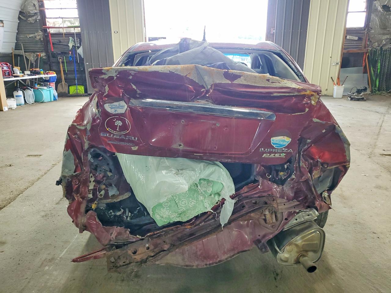 2013 Subaru Impreza Limited Бордовый vin: JF1GJAH69DH018083