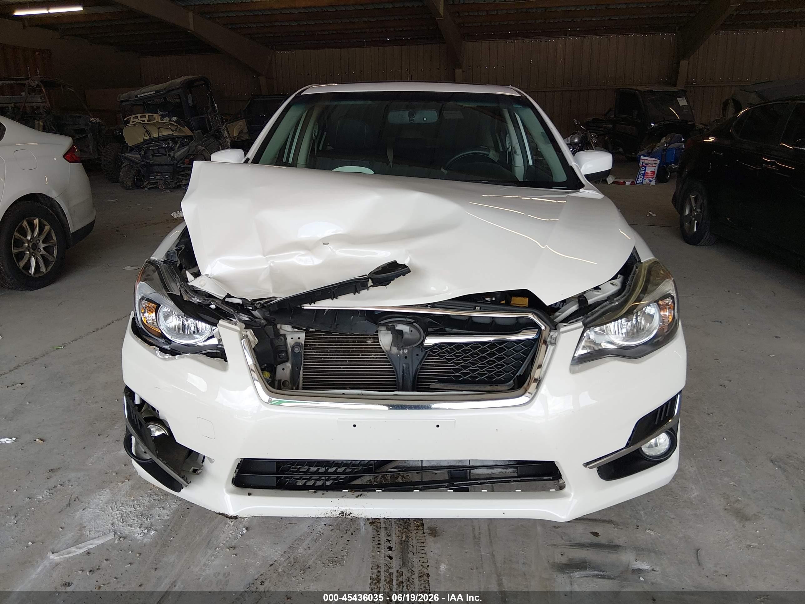 2015 Subaru Impreza 2.0i Premium White vin: JF1GJAK60FH015536