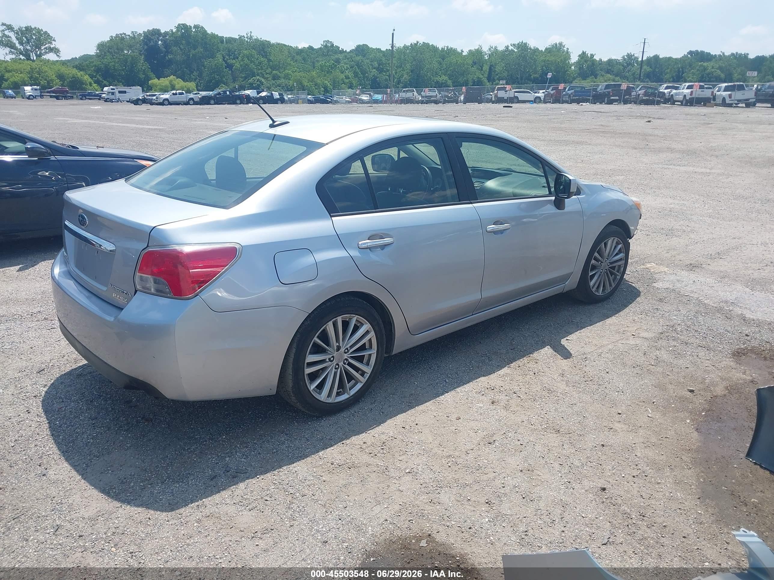 2013 Subaru Impreza 2.0i Limited Silver vin: JF1GJAK61DH030950