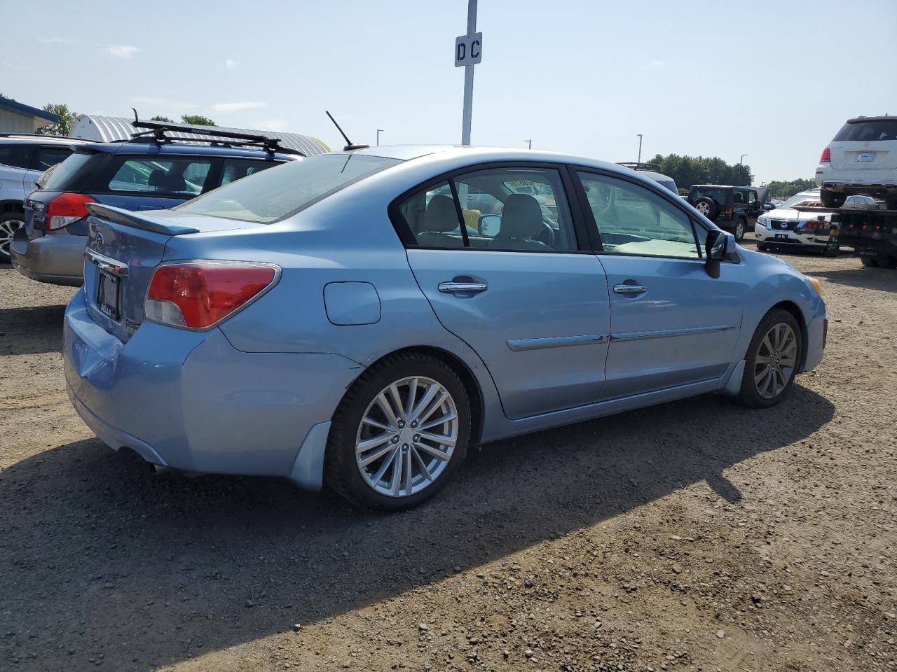 2012 Subaru Impreza Limited Blue vin: JF1GJAK63CH017860