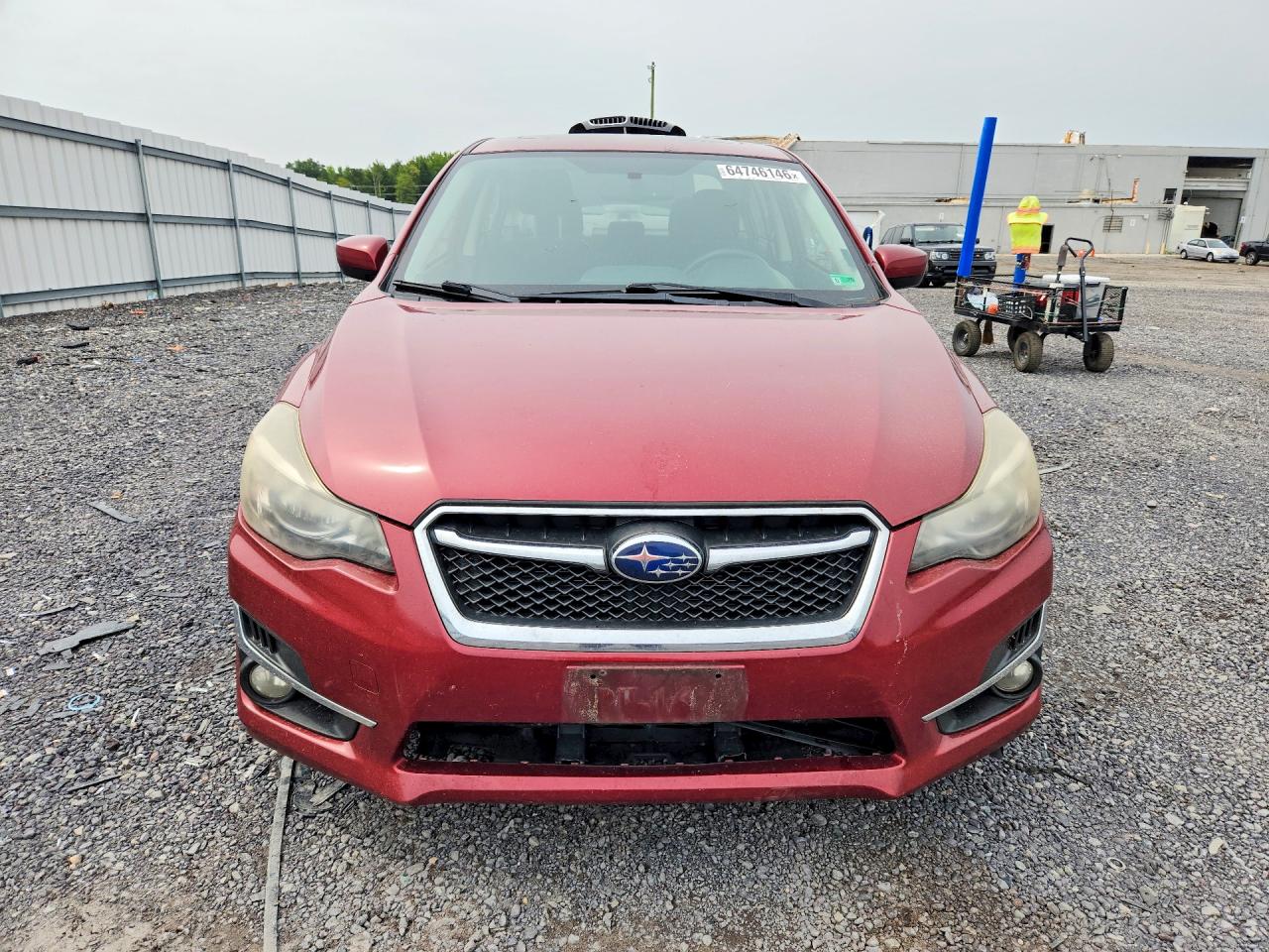 2015 Subaru Impreza Premium Plus Burgundy vin: JF1GJAK65FH007657