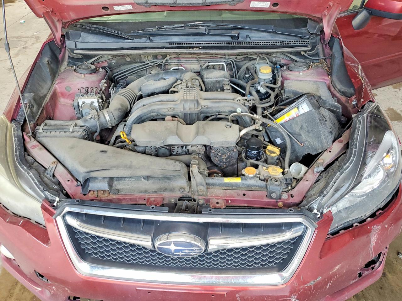 2015 Subaru Impreza Premium Plus Темно-бордовый vin: JF1GJAK65FH010283