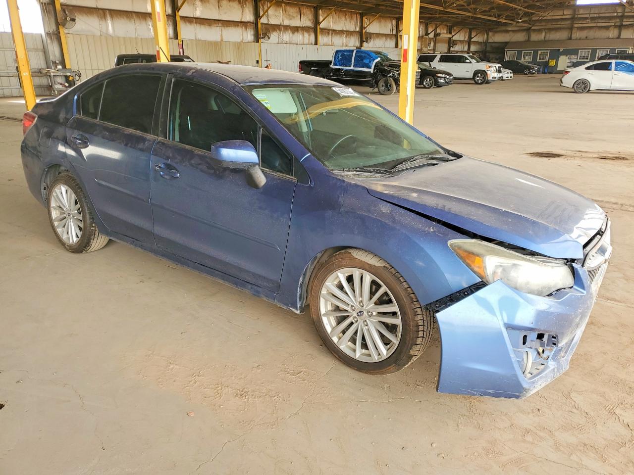 2015 Subaru Impreza Premium Plus Синий vin: JF1GJAK65FH019730