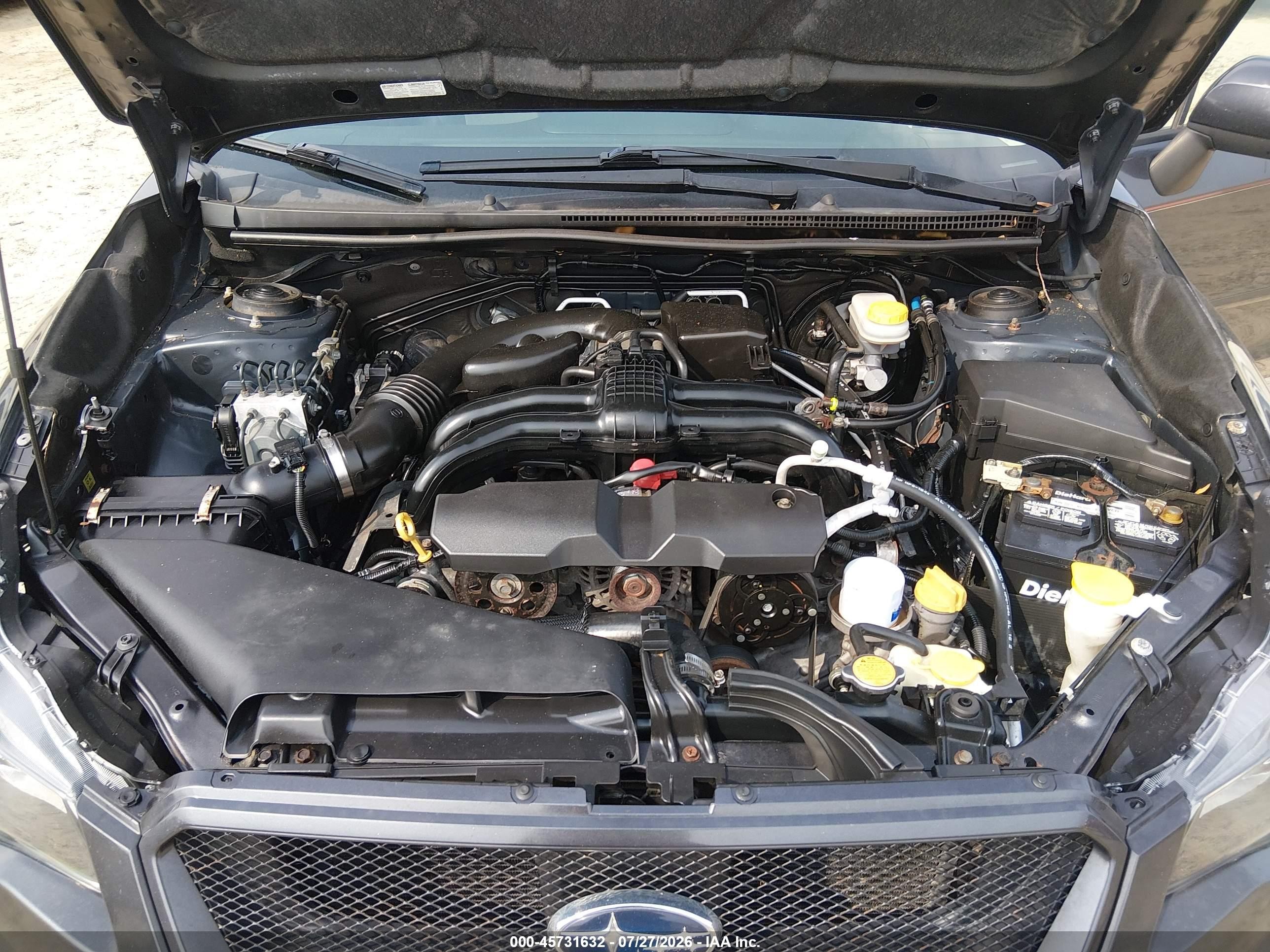 2012 Subaru Impreza Limited Черный vin: JF1GJAK66CH018064