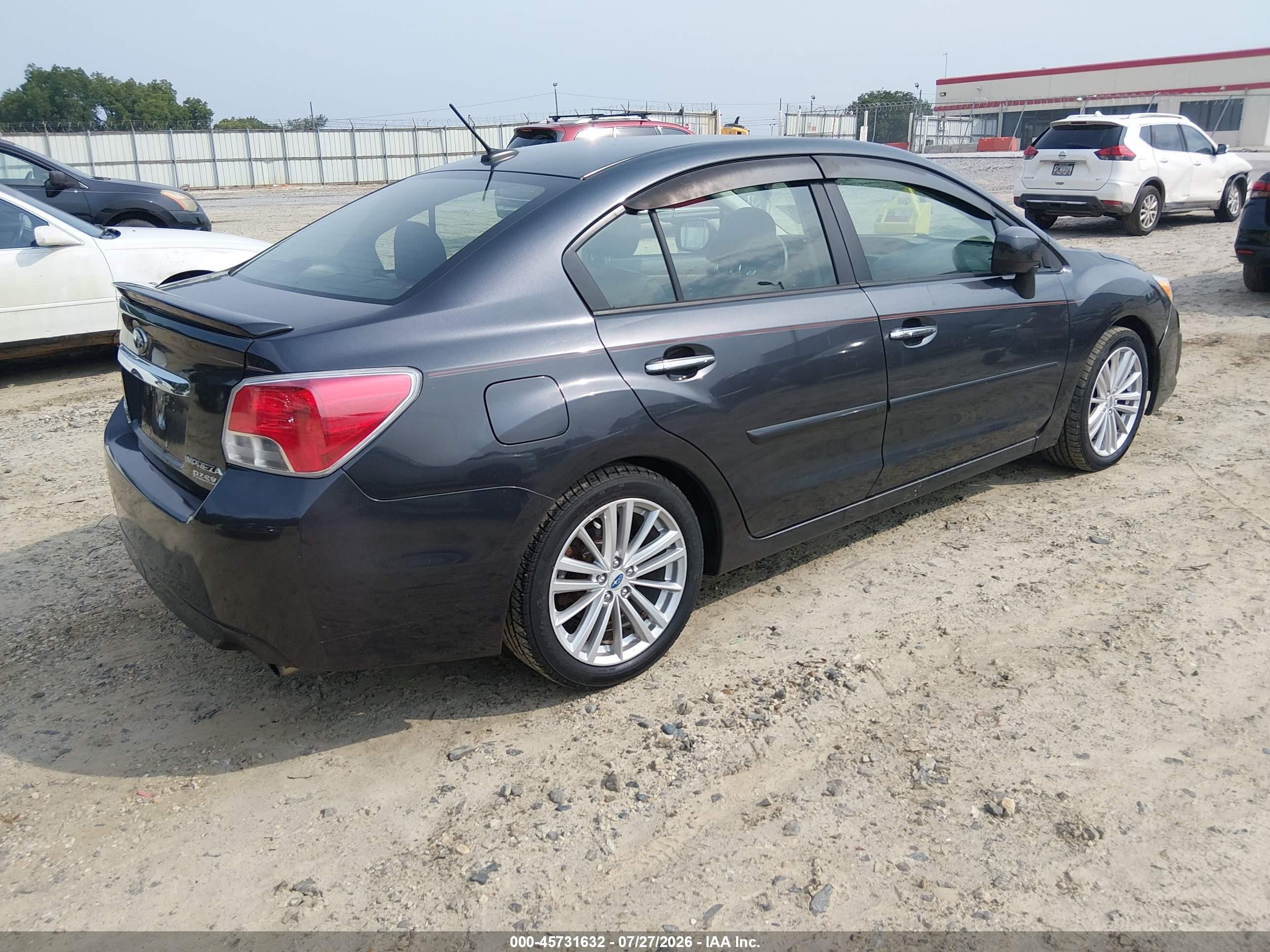 2012 Subaru Impreza Limited Черный vin: JF1GJAK66CH018064