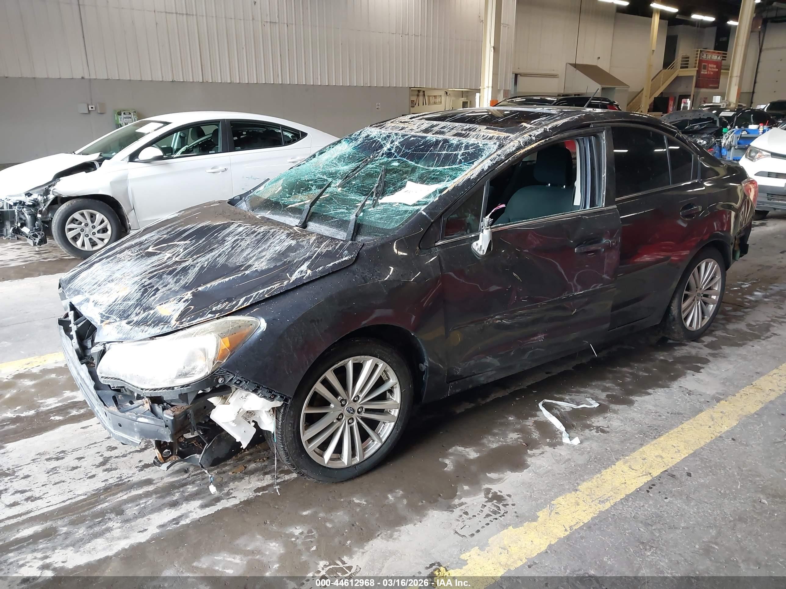 2015 Subaru Impreza 2.0i Premium Gray vin: JF1GJAK66FH010891
