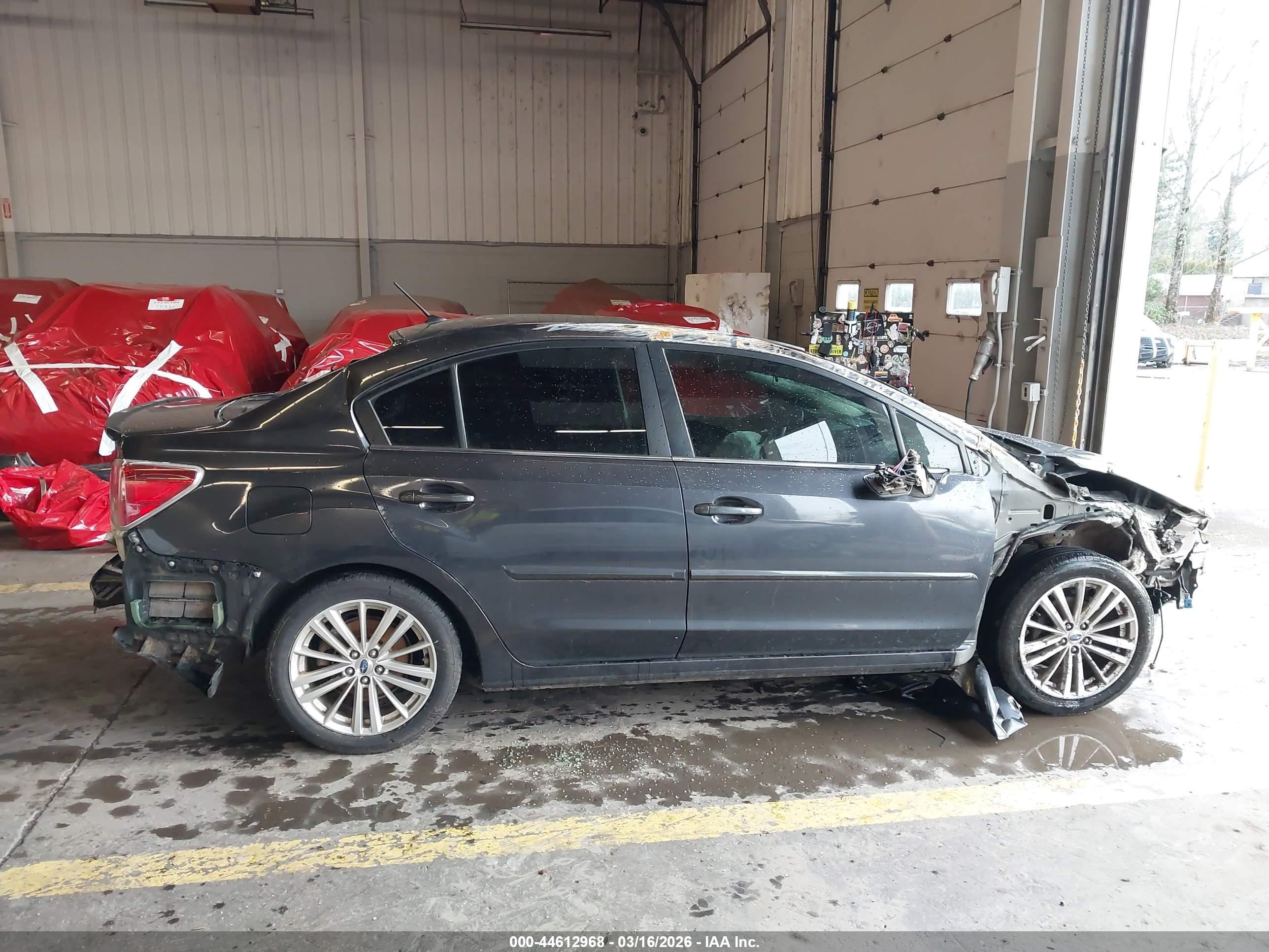 2015 Subaru Impreza 2.0i Premium Gray vin: JF1GJAK66FH010891
