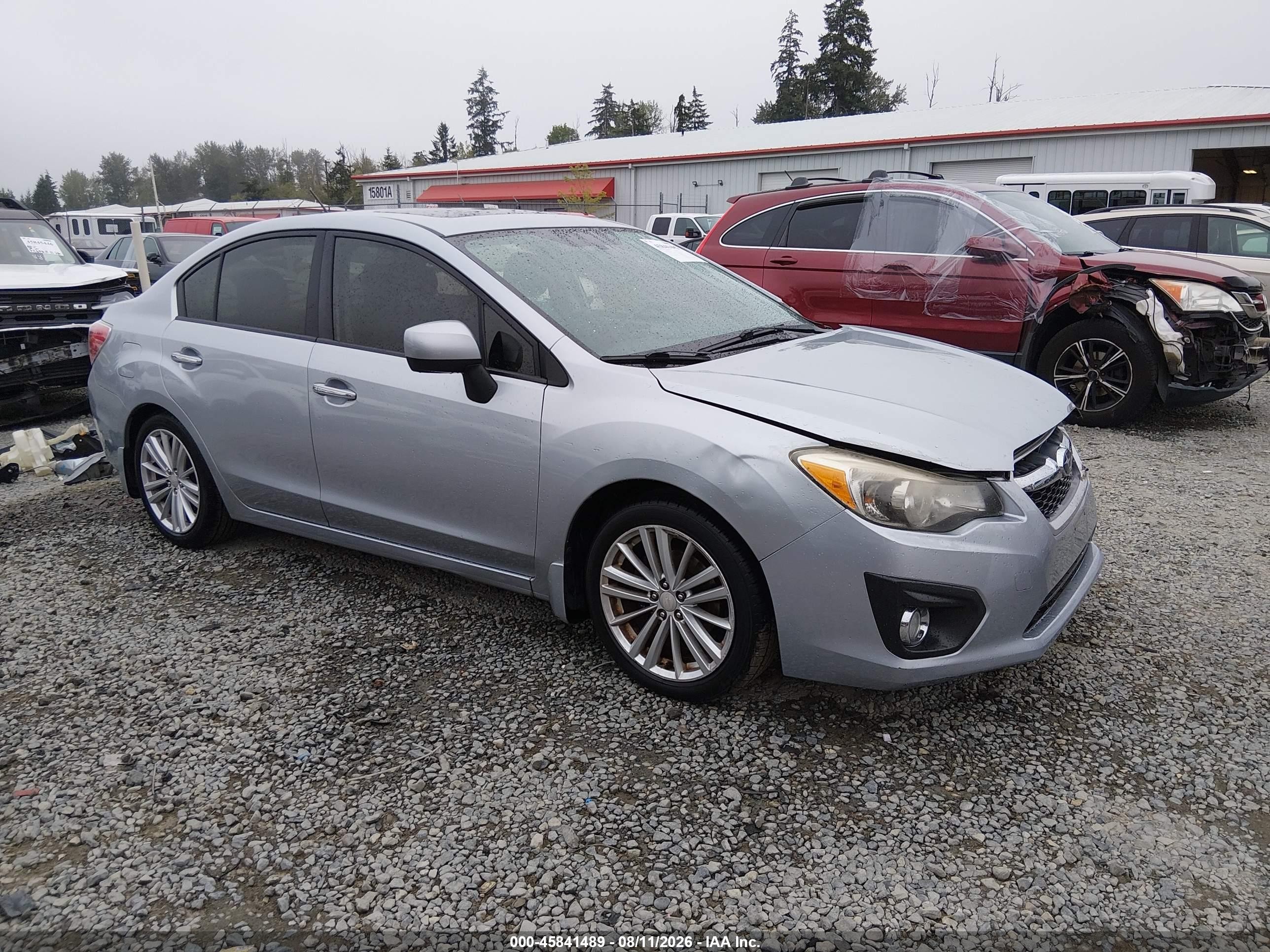 2013 Subaru Impreza 2.0i Limited Silver vin: JF1GJAK67DH010038