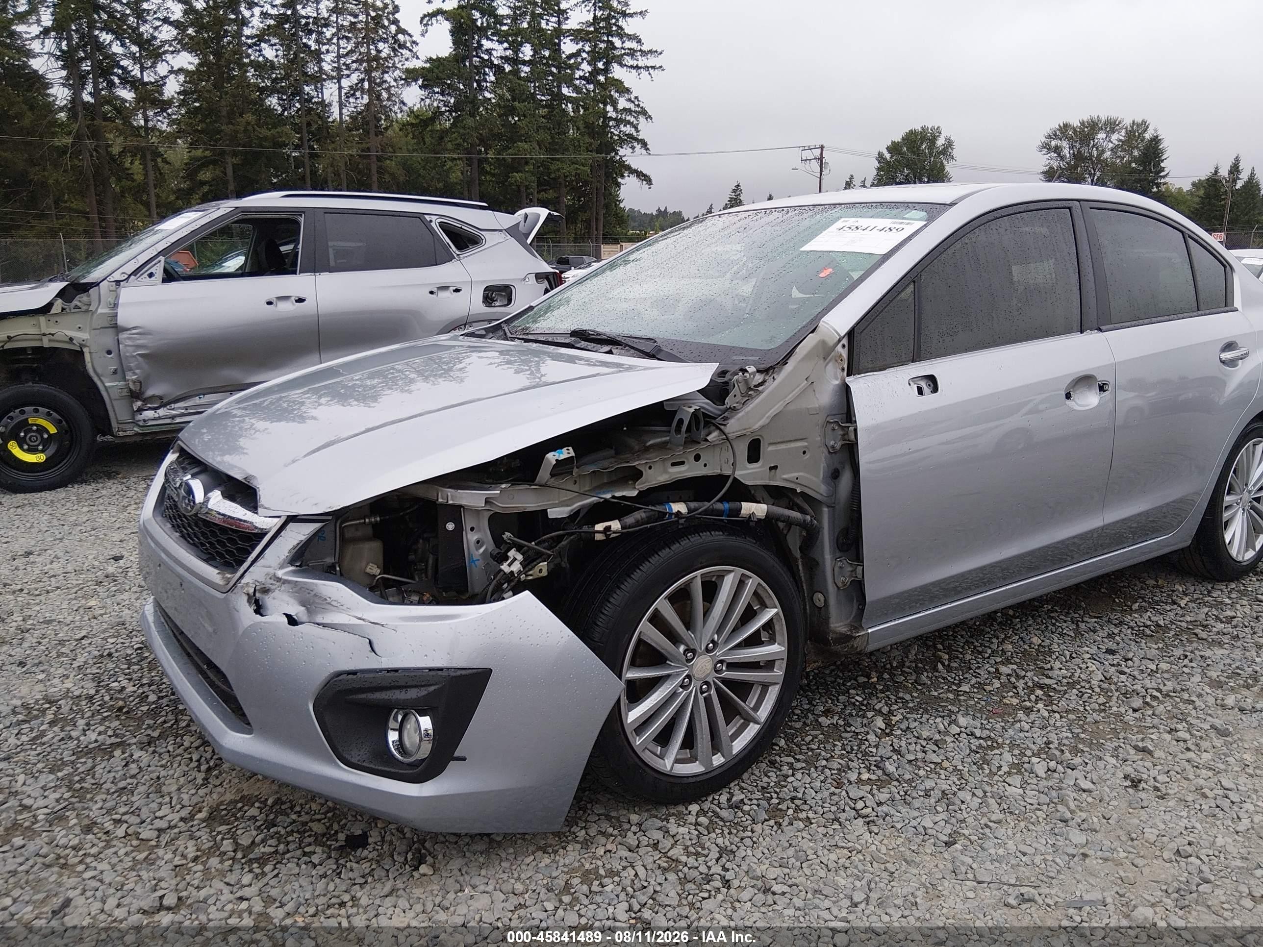 2013 Subaru Impreza 2.0i Limited Серебряный vin: JF1GJAK67DH010038
