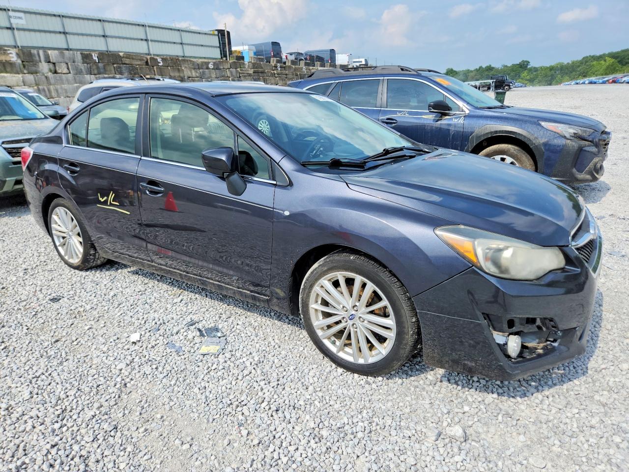 2015 Subaru Impreza Premium Plus Угольный vin: JF1GJAK69FH021674