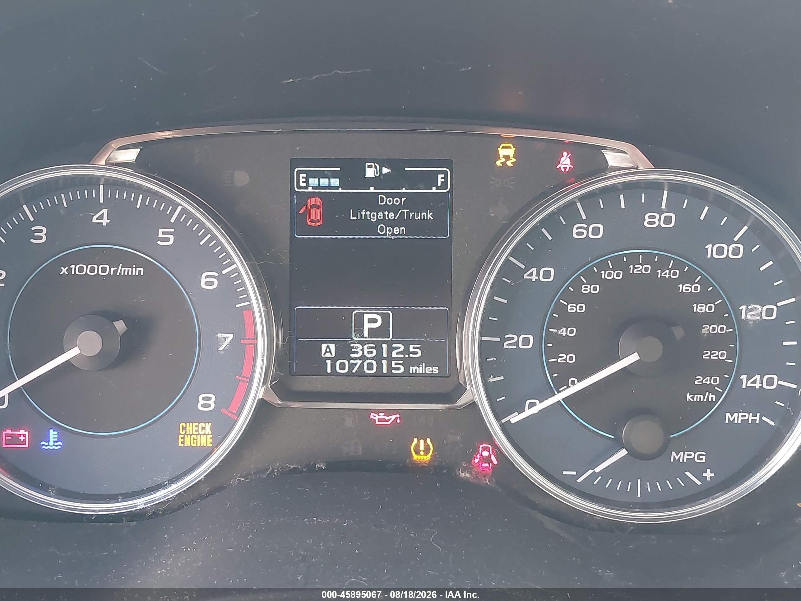 2015 Subaru Impreza 2.0i Limited Gray vin: JF1GJAM69FH022689