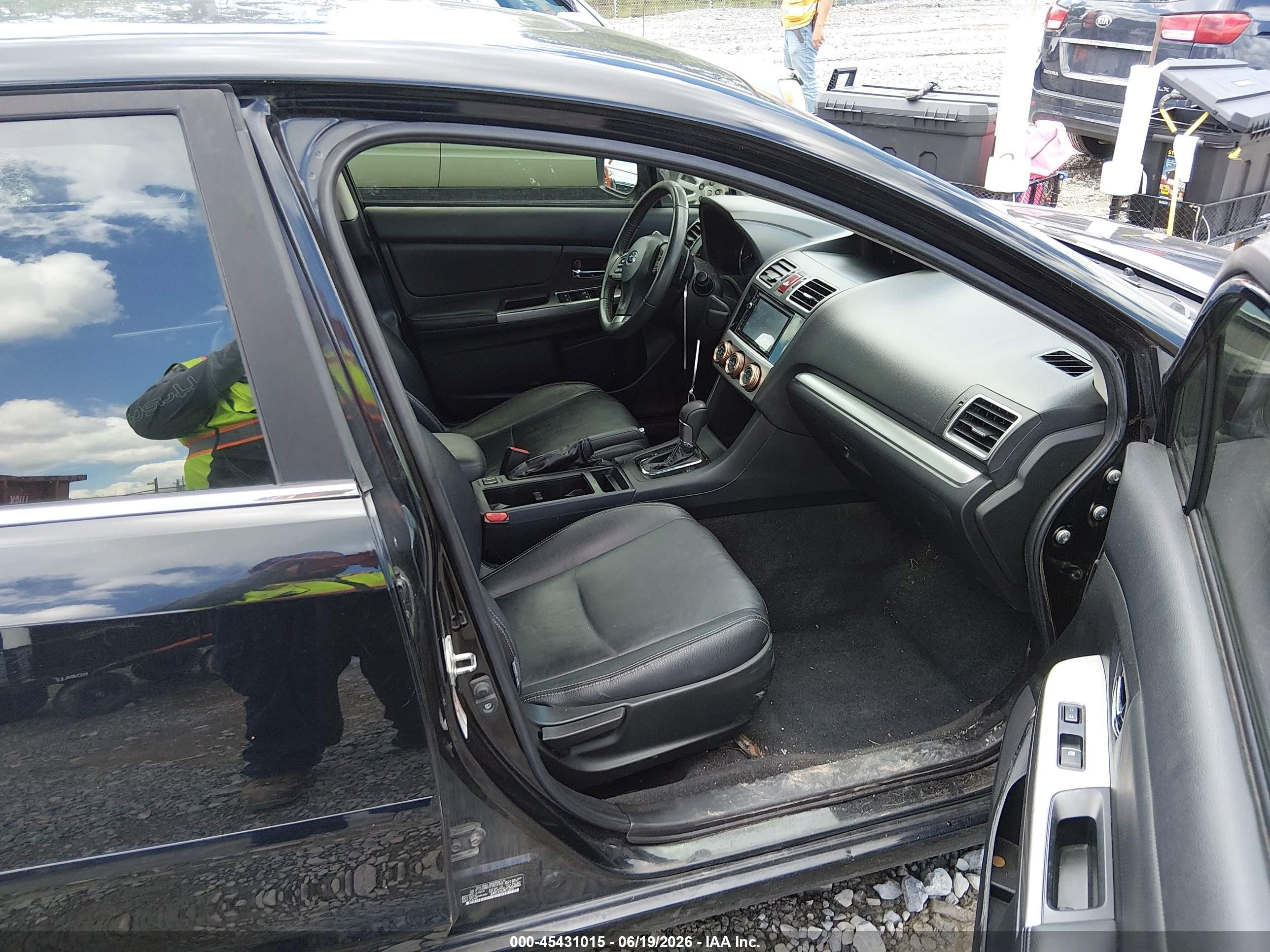 2015 Subaru Impreza 2.0i Limited Черный vin: JF1GJAN61FH018344