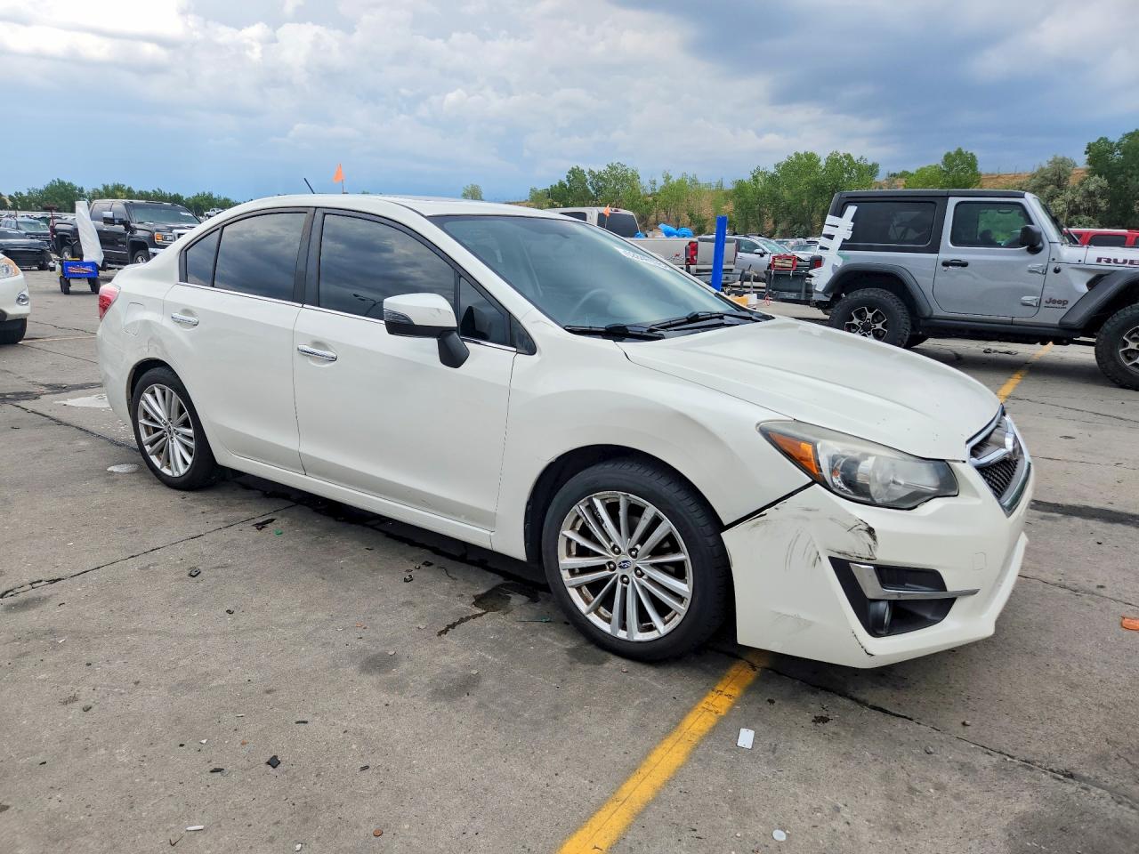 2015 Subaru Impreza Limited White vin: JF1GJAN63FH019303