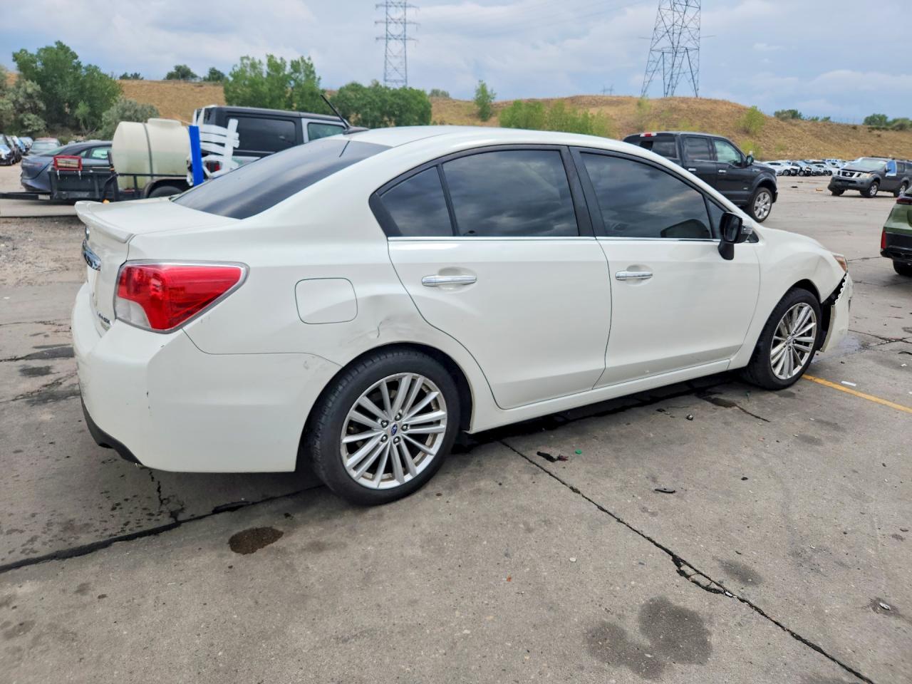 2015 Subaru Impreza Limited White vin: JF1GJAN63FH019303