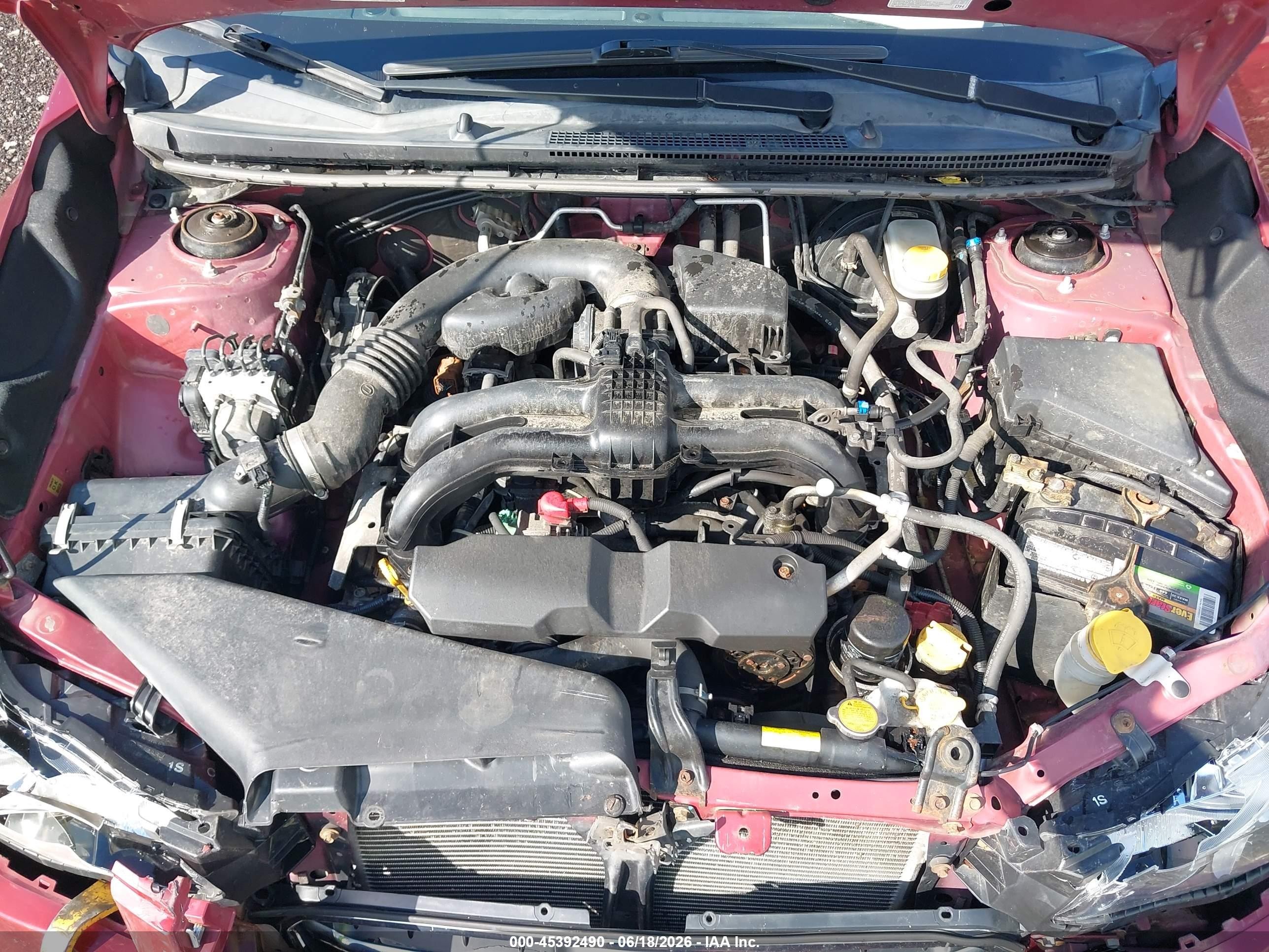 2015 Subaru Impreza 2.0i Limited Красный vin: JF1GJAN64FH017947