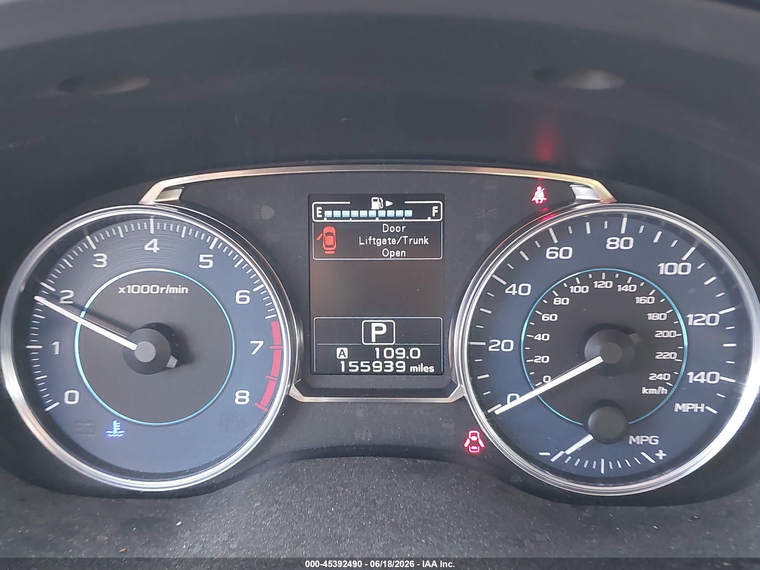2015 Subaru Impreza 2.0i Limited Красный vin: JF1GJAN64FH017947