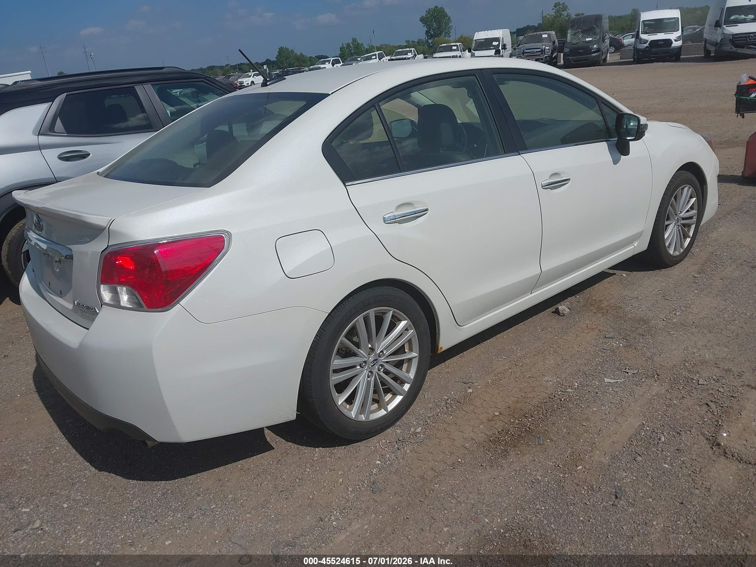 2015 Subaru Impreza 2.0i Limited White vin: JF1GJAS67FH013248