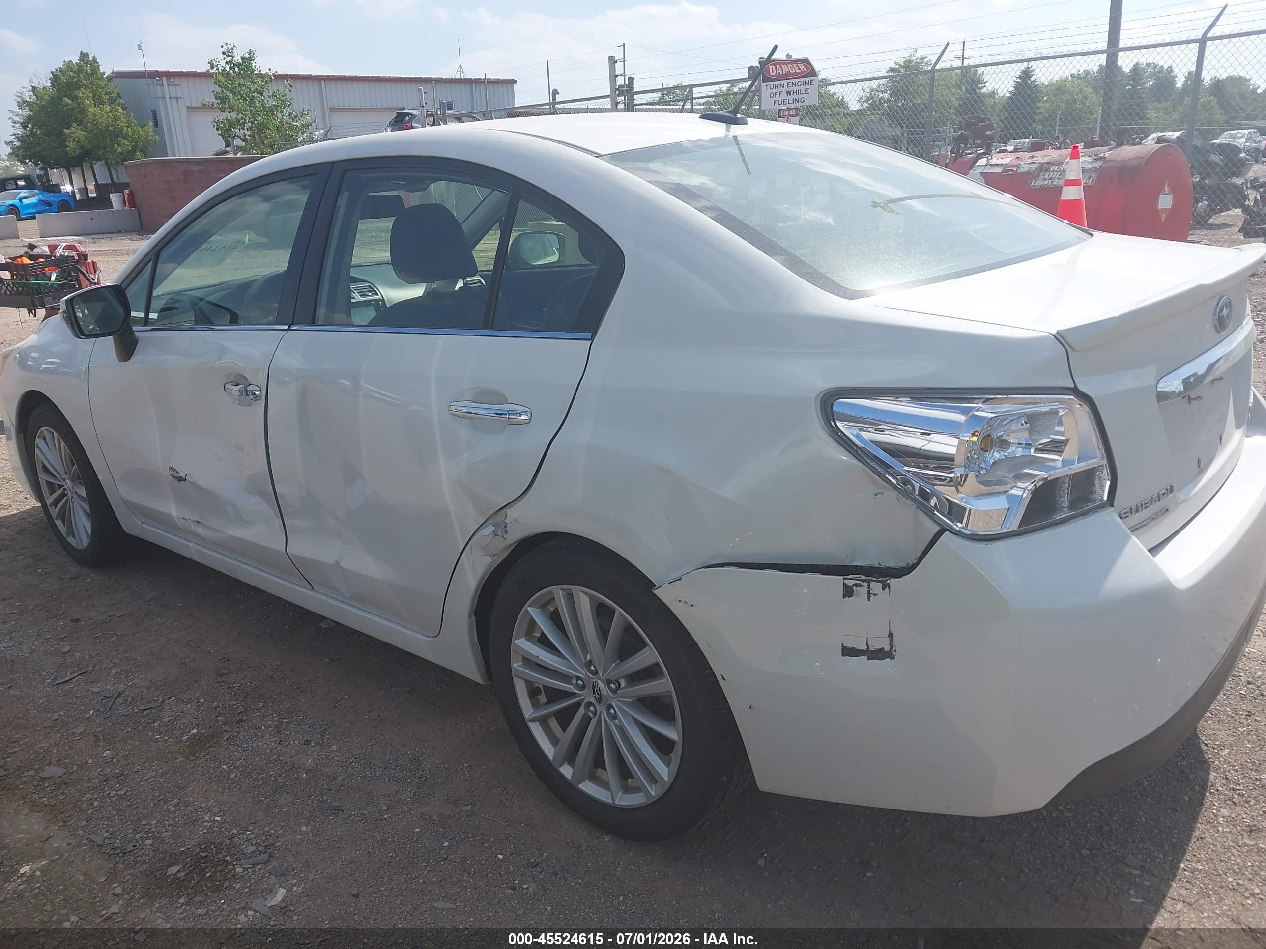2015 Subaru Impreza 2.0i Limited White vin: JF1GJAS67FH013248