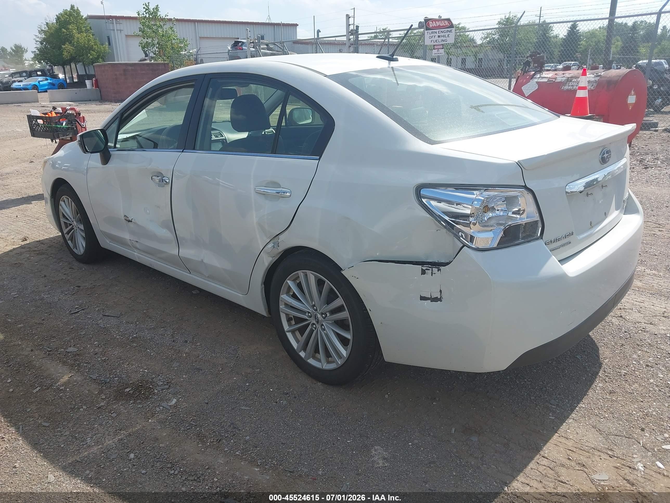2015 Subaru Impreza 2.0i Limited White vin: JF1GJAS67FH013248