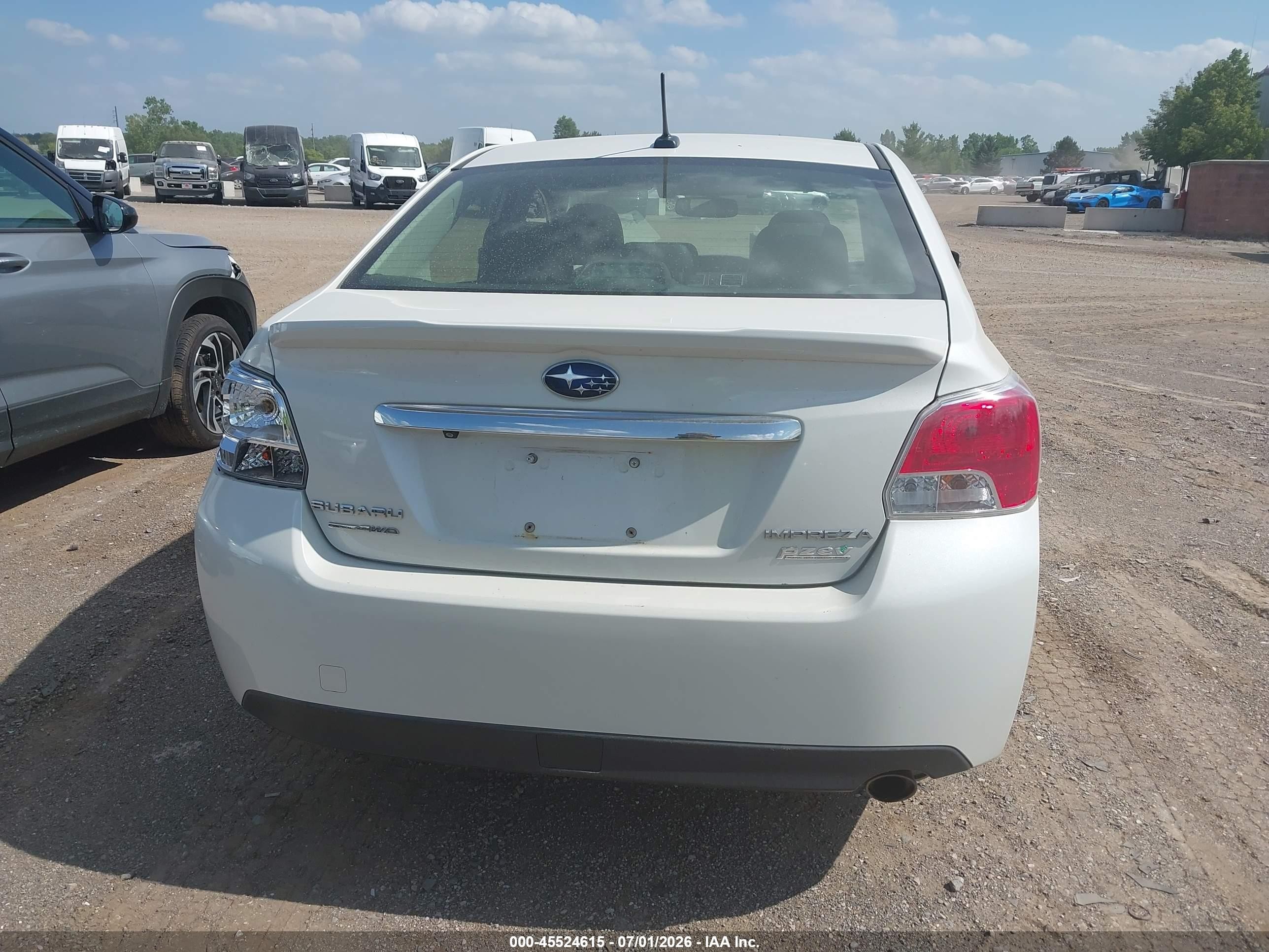2015 Subaru Impreza 2.0i Limited White vin: JF1GJAS67FH013248