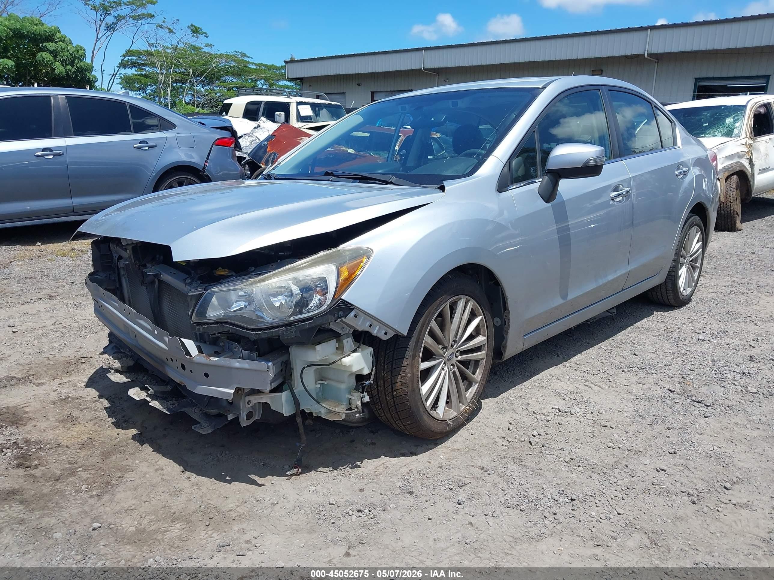 2015 Subaru Impreza 2.0i Limited Silver vin: JF1GJAS68FH007359