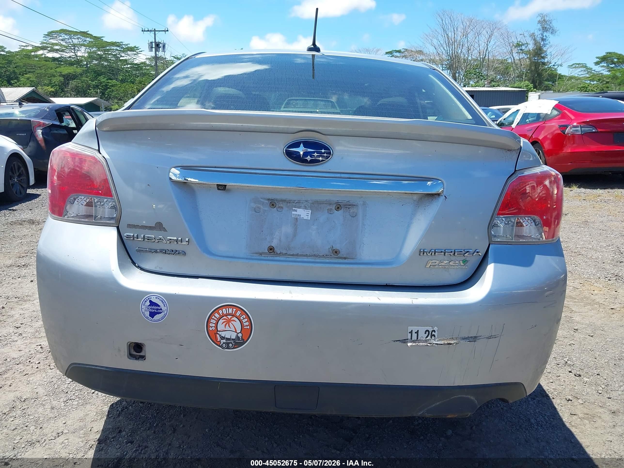 2015 Subaru Impreza 2.0i Limited Silver vin: JF1GJAS68FH007359