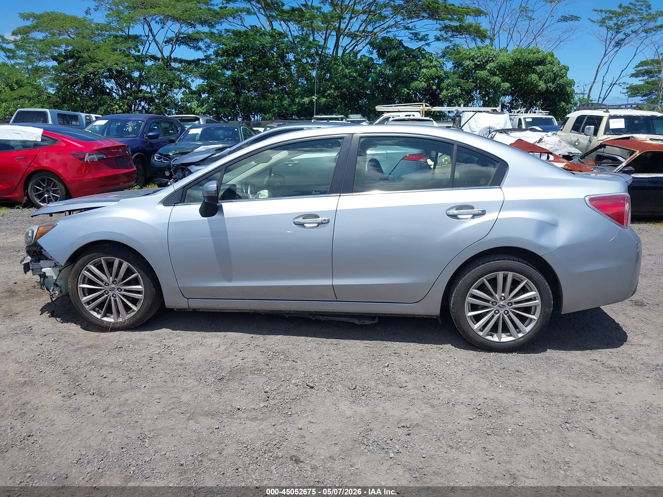 2015 Subaru Impreza 2.0i Limited Silver vin: JF1GJAS68FH007359