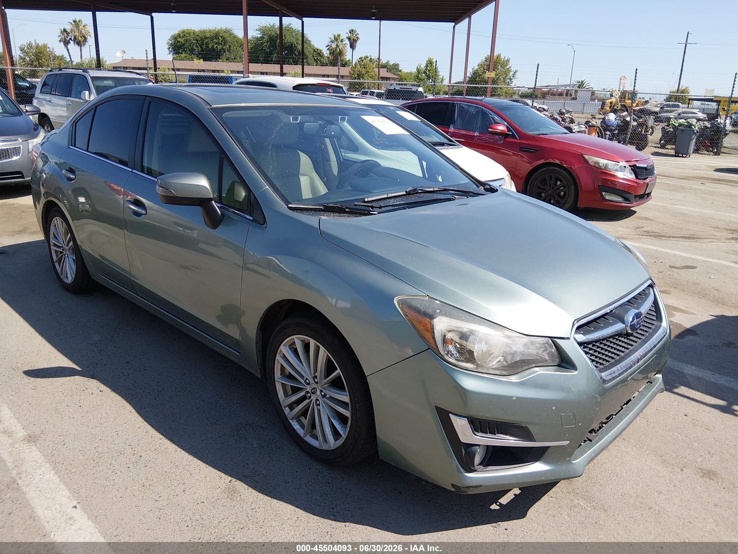 2015 Subaru Impreza 2.0i Limited Green vin: JF1GJAS6XFH021358