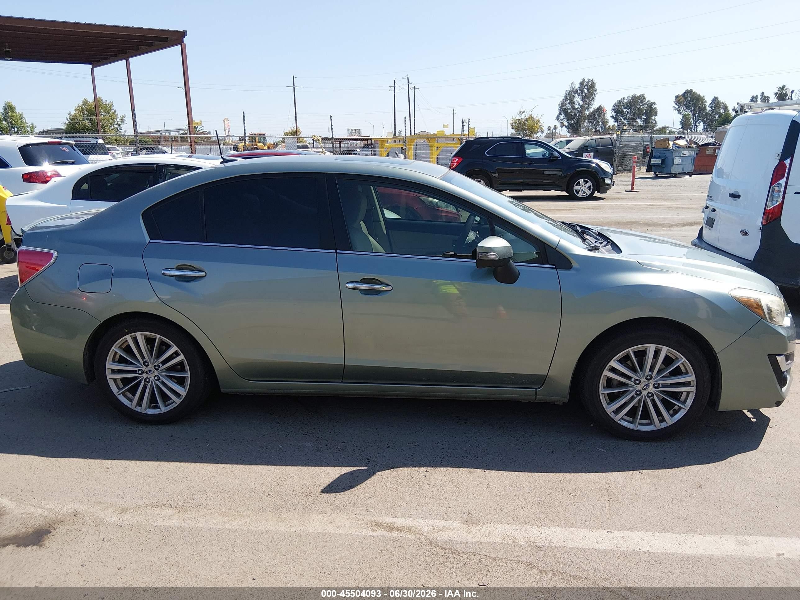 2015 Subaru Impreza 2.0i Limited Green vin: JF1GJAS6XFH021358