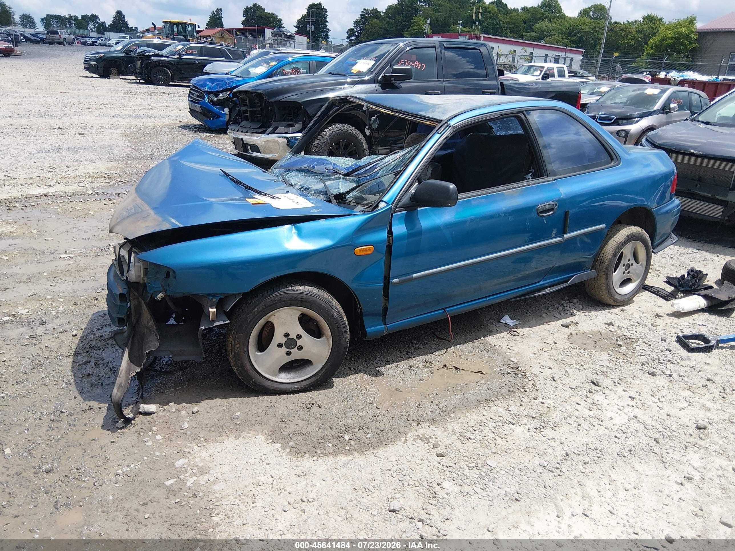 1997 Subaru Impreza Brighton Blue vin: JF1GM2255VG401166