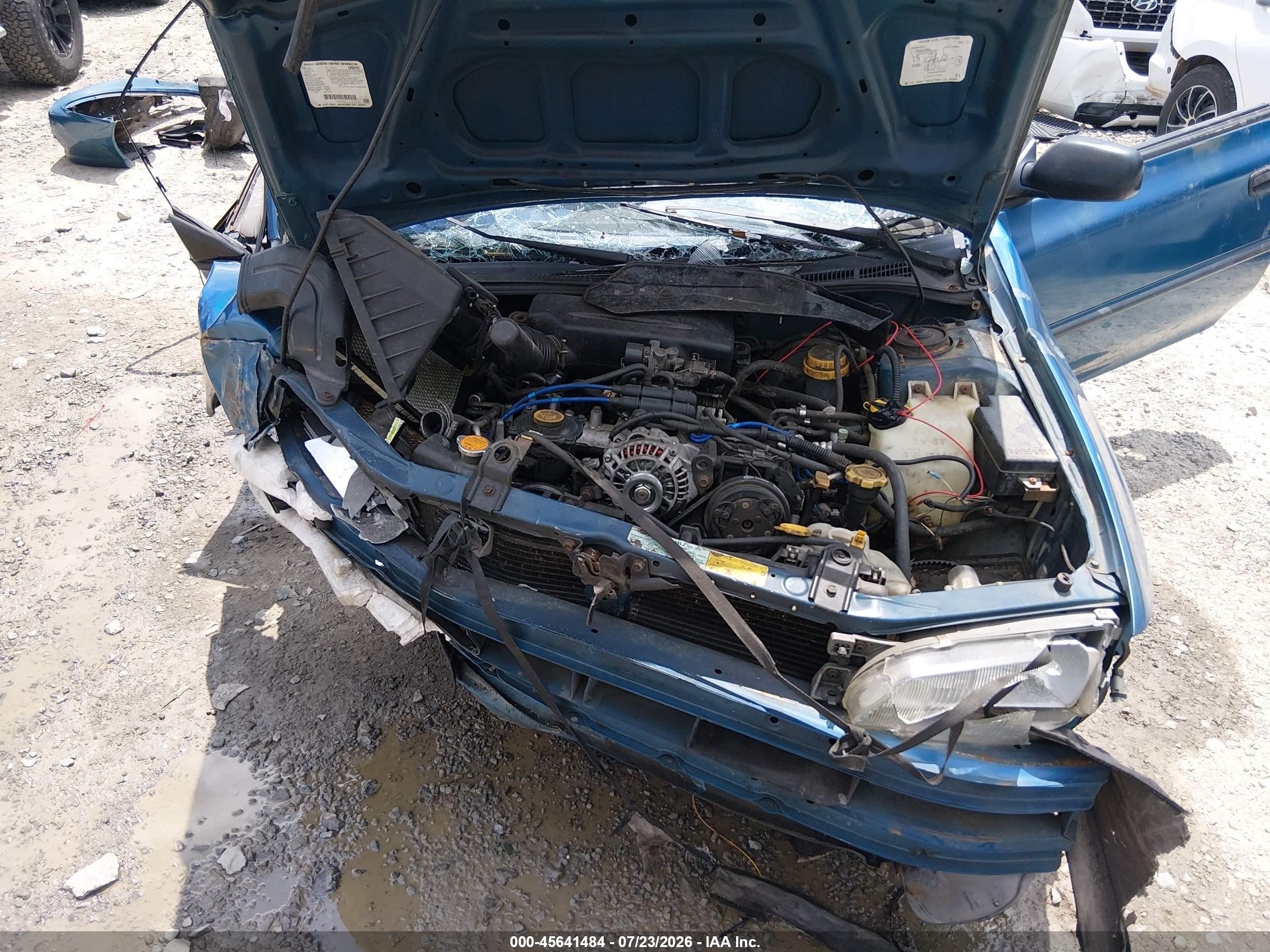1997 Subaru Impreza Brighton Blue vin: JF1GM2255VG401166