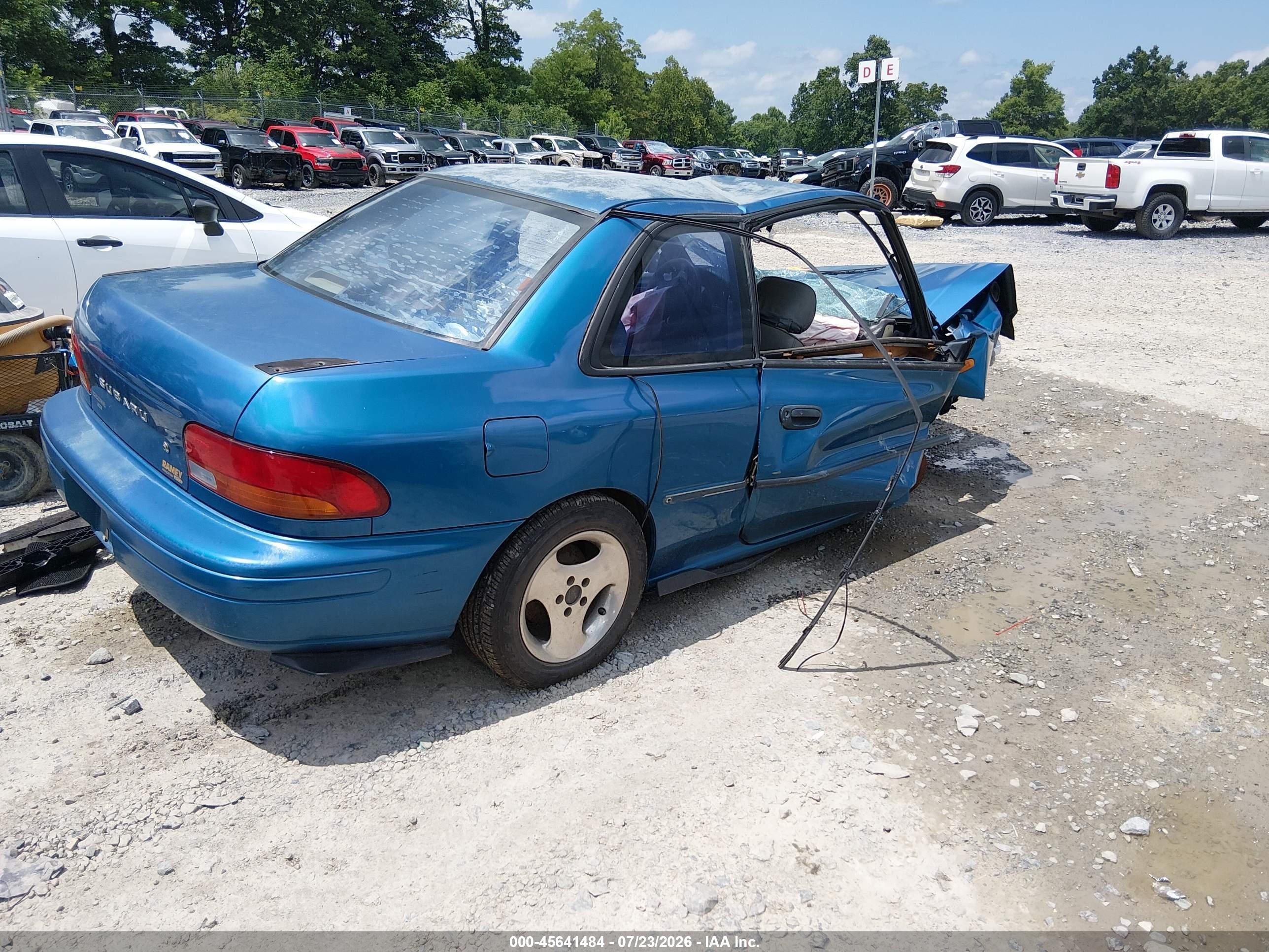 1997 Subaru Impreza Brighton Blue vin: JF1GM2255VG401166