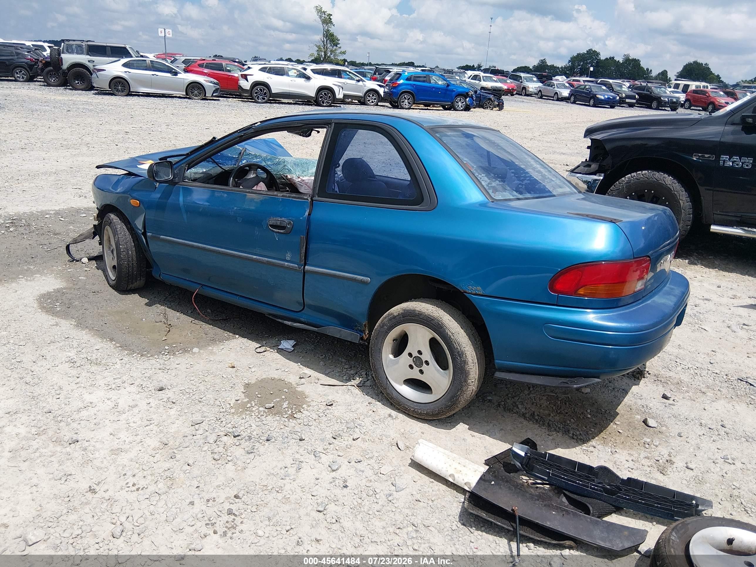 1997 Subaru Impreza Brighton Blue vin: JF1GM2255VG401166