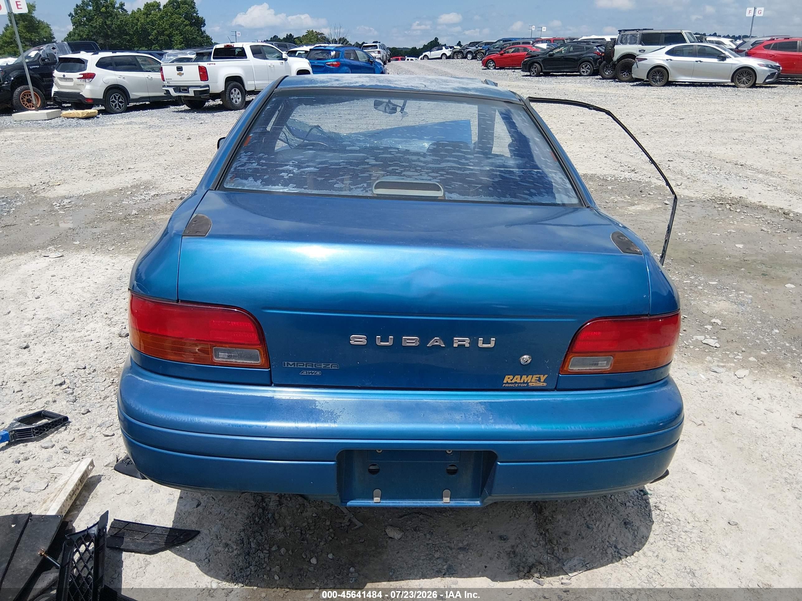 1997 Subaru Impreza Brighton Blue vin: JF1GM2255VG401166