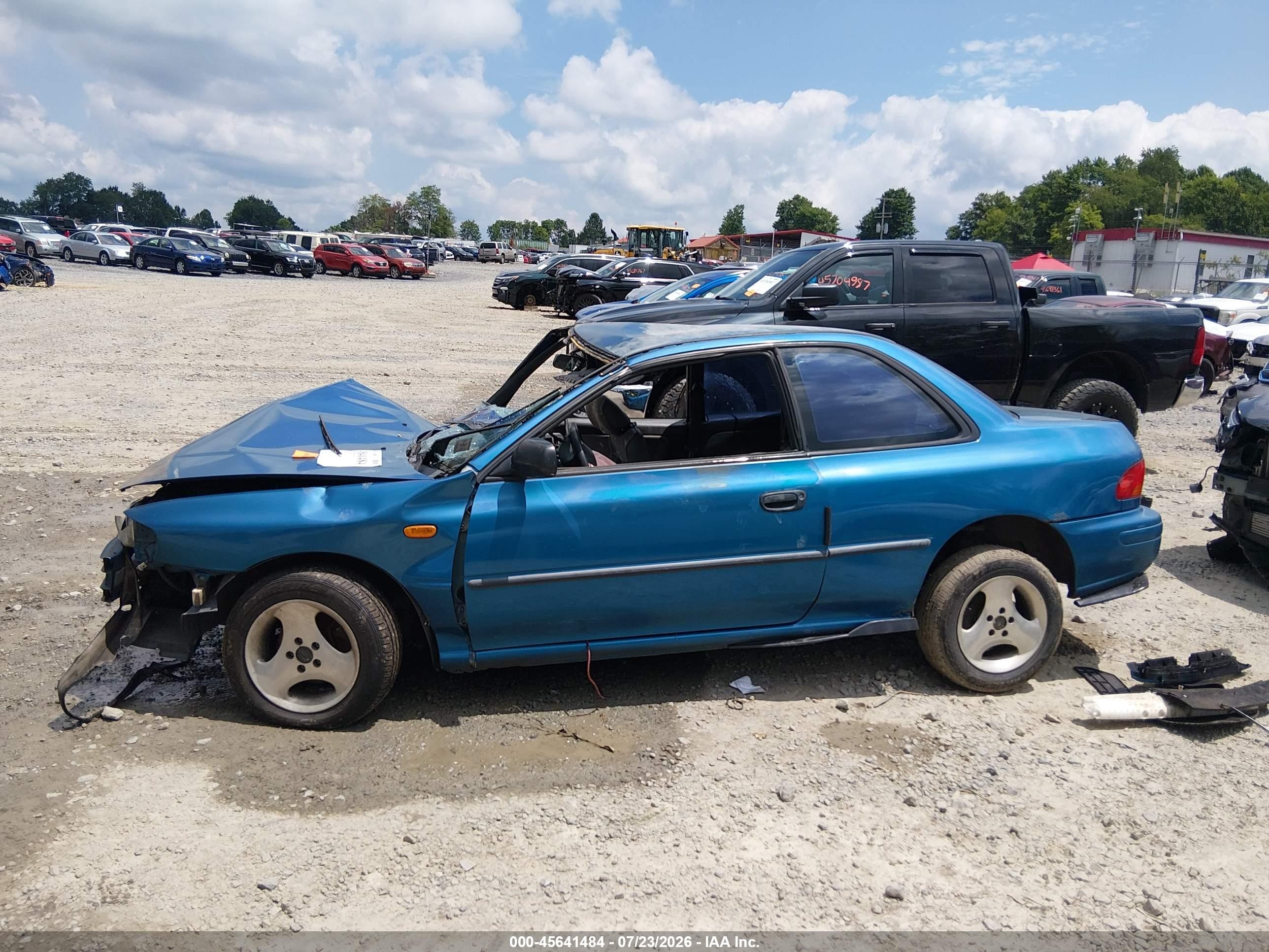 1997 Subaru Impreza Brighton Blue vin: JF1GM2255VG401166