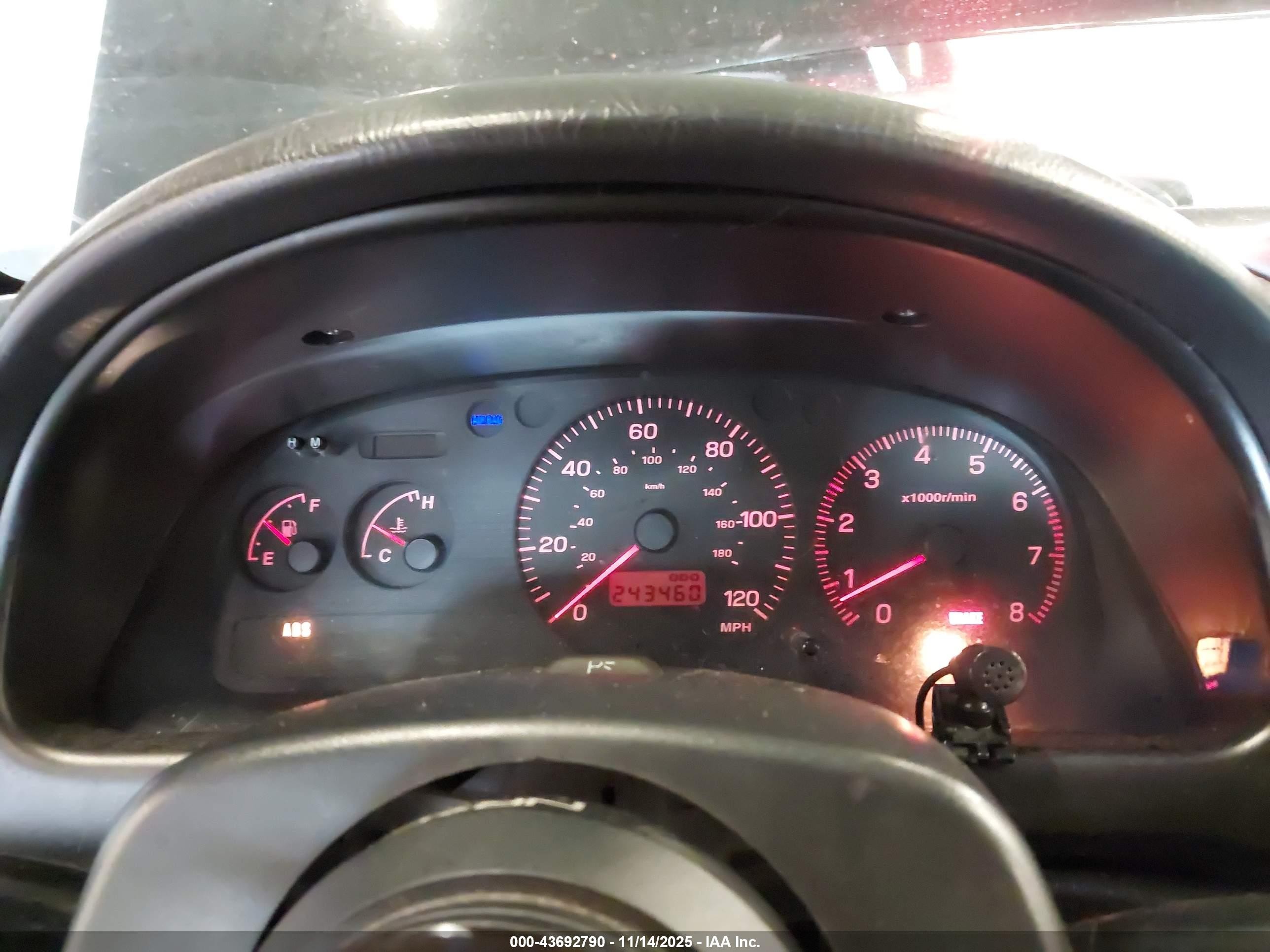 1998 Subaru Impreza 2.5rs Black vin: JF1GM6750WH402298