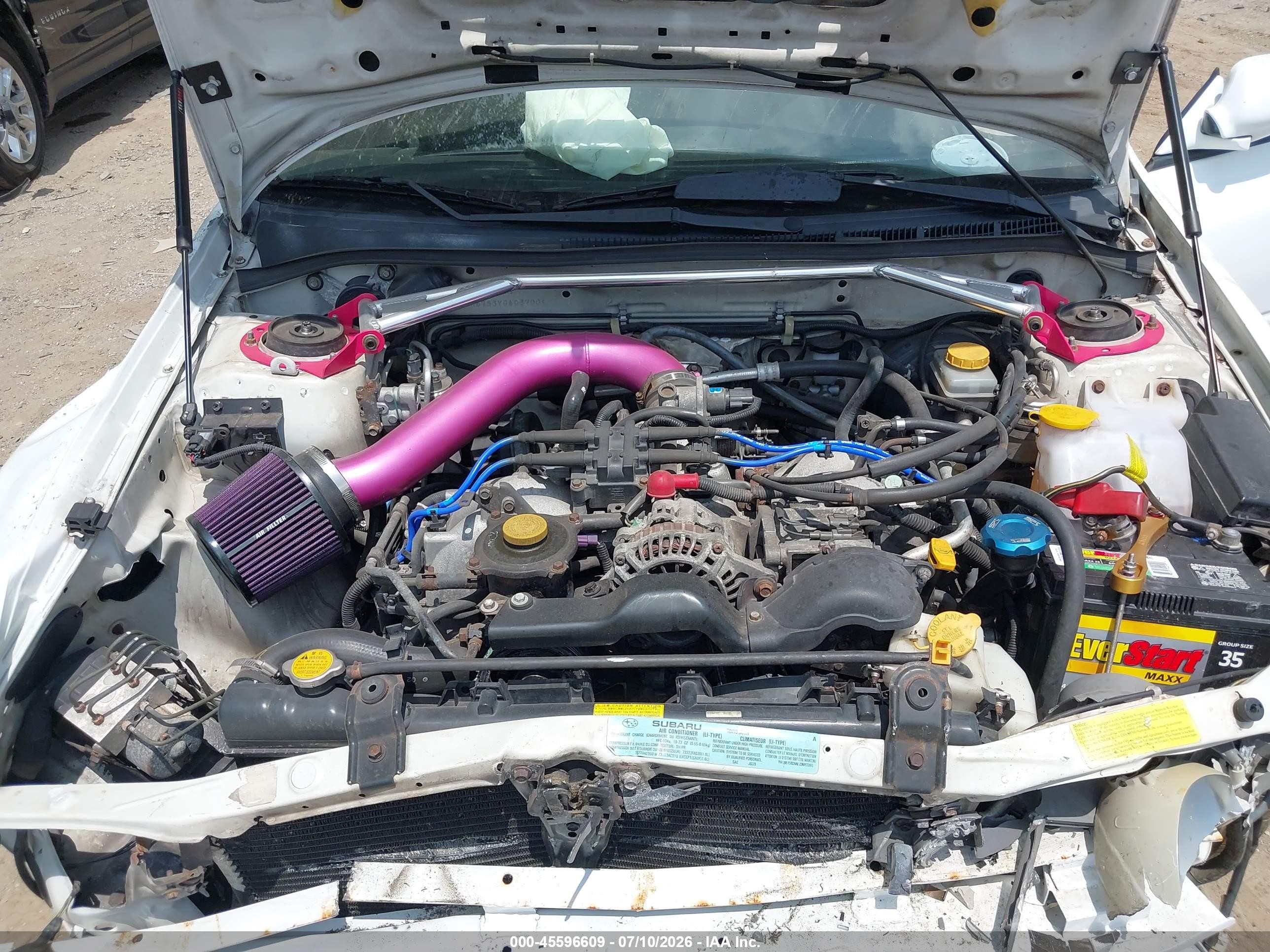2000 Subaru Impreza 2.5rs Белый vin: JF1GM6753YG403700