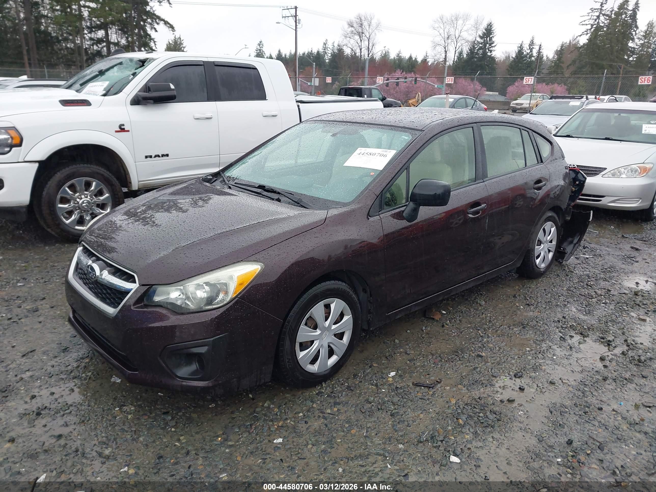 2013 Subaru Impreza Wagon 2.0i Purple vin: JF1GPAA60D2850195