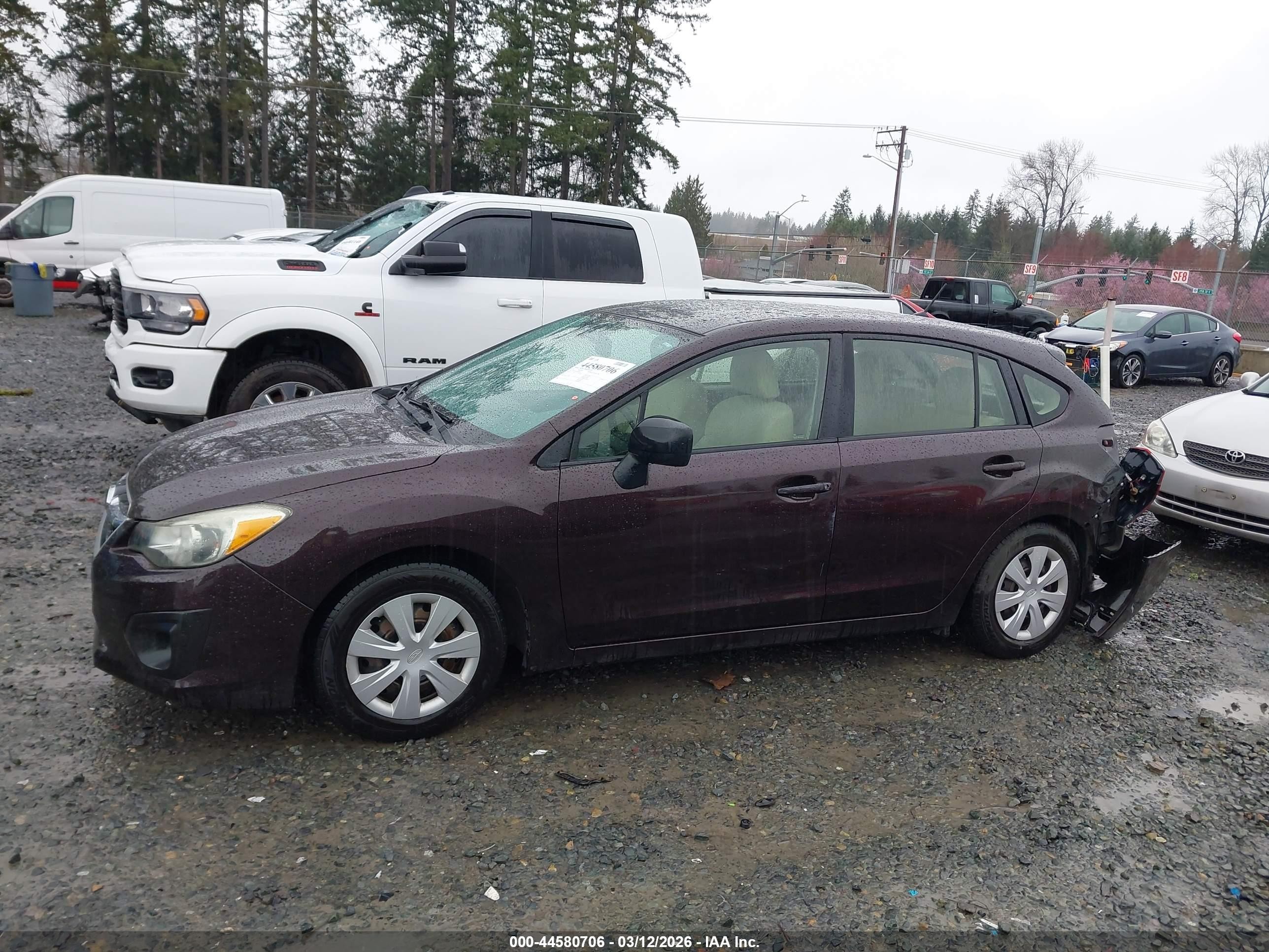 2013 Subaru Impreza Wagon 2.0i Purple vin: JF1GPAA60D2850195