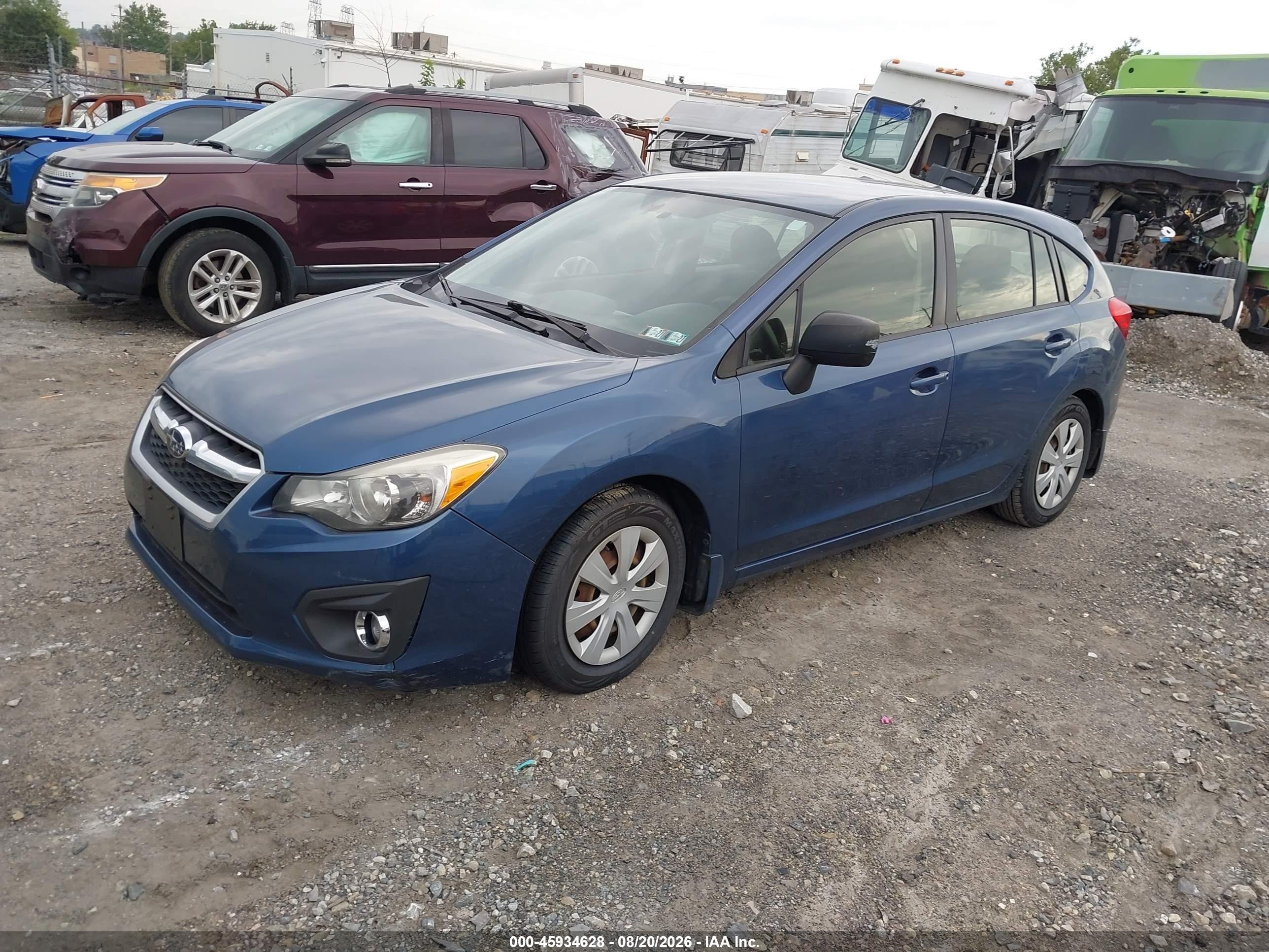 2013 Subaru Impreza 2.0i Dark Blue vin: JF1GPAA60D2879969