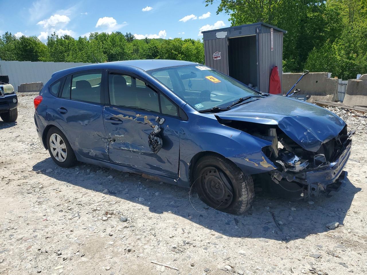2013 Subaru Impreza Синий vin: JF1GPAA60DH805738