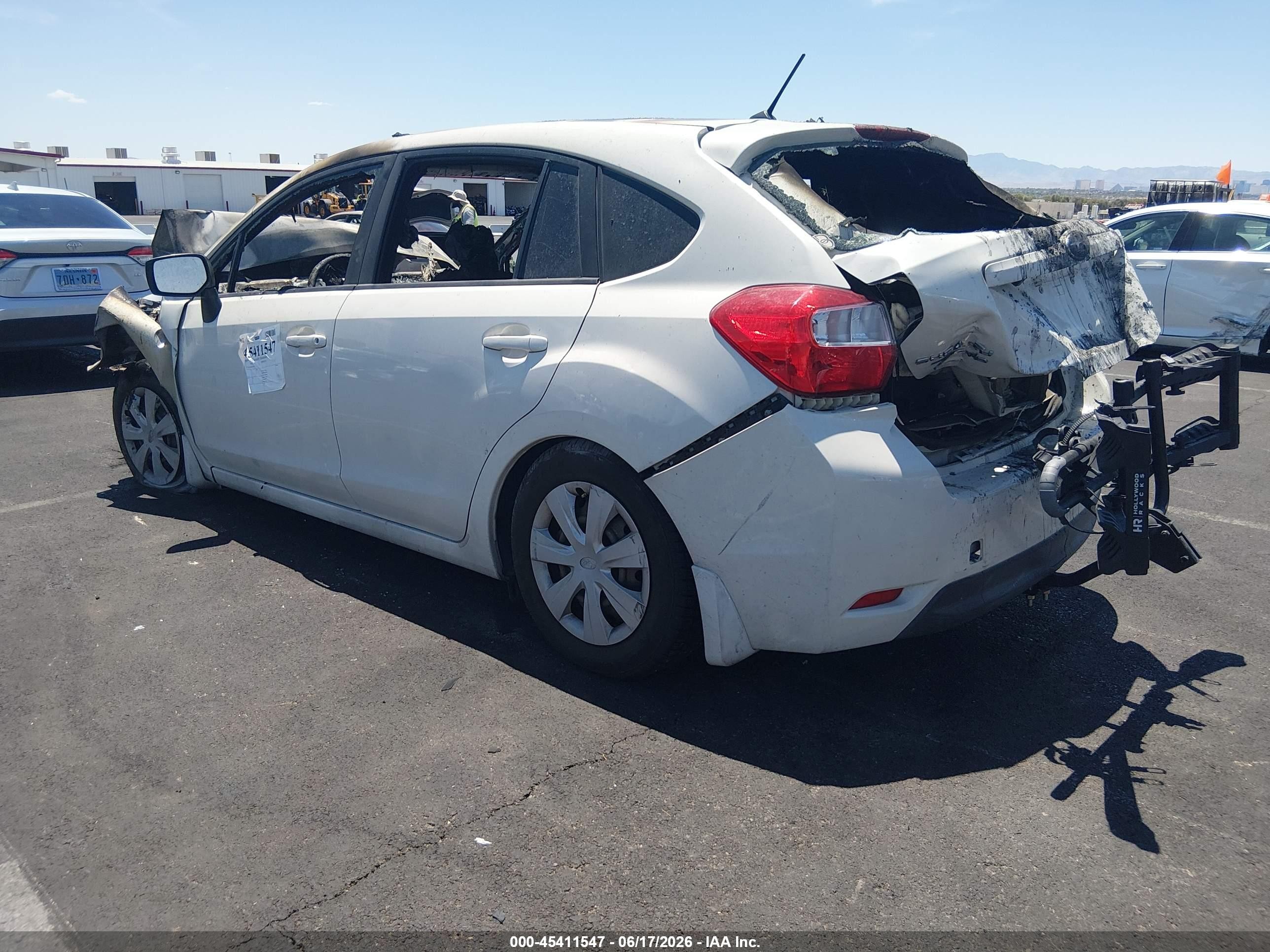 2015 Subaru Impreza 2.0i White vin: JF1GPAA60F8256433