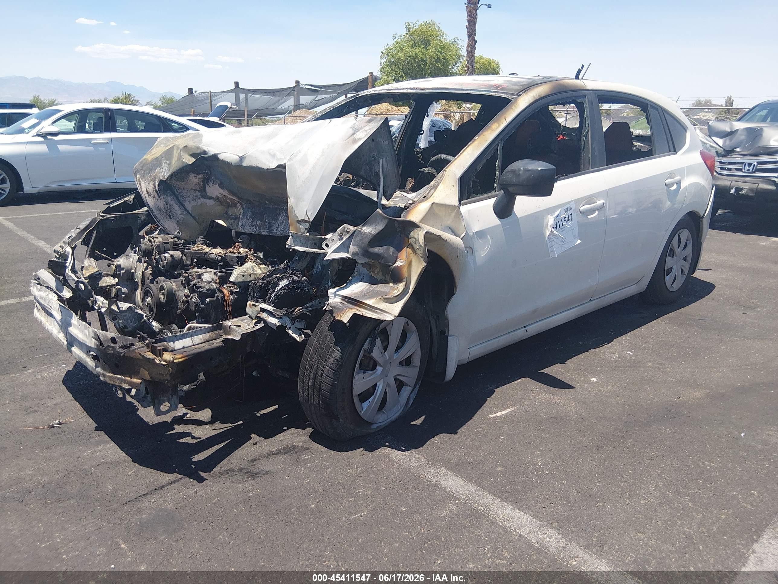 2015 Subaru Impreza 2.0i White vin: JF1GPAA60F8256433