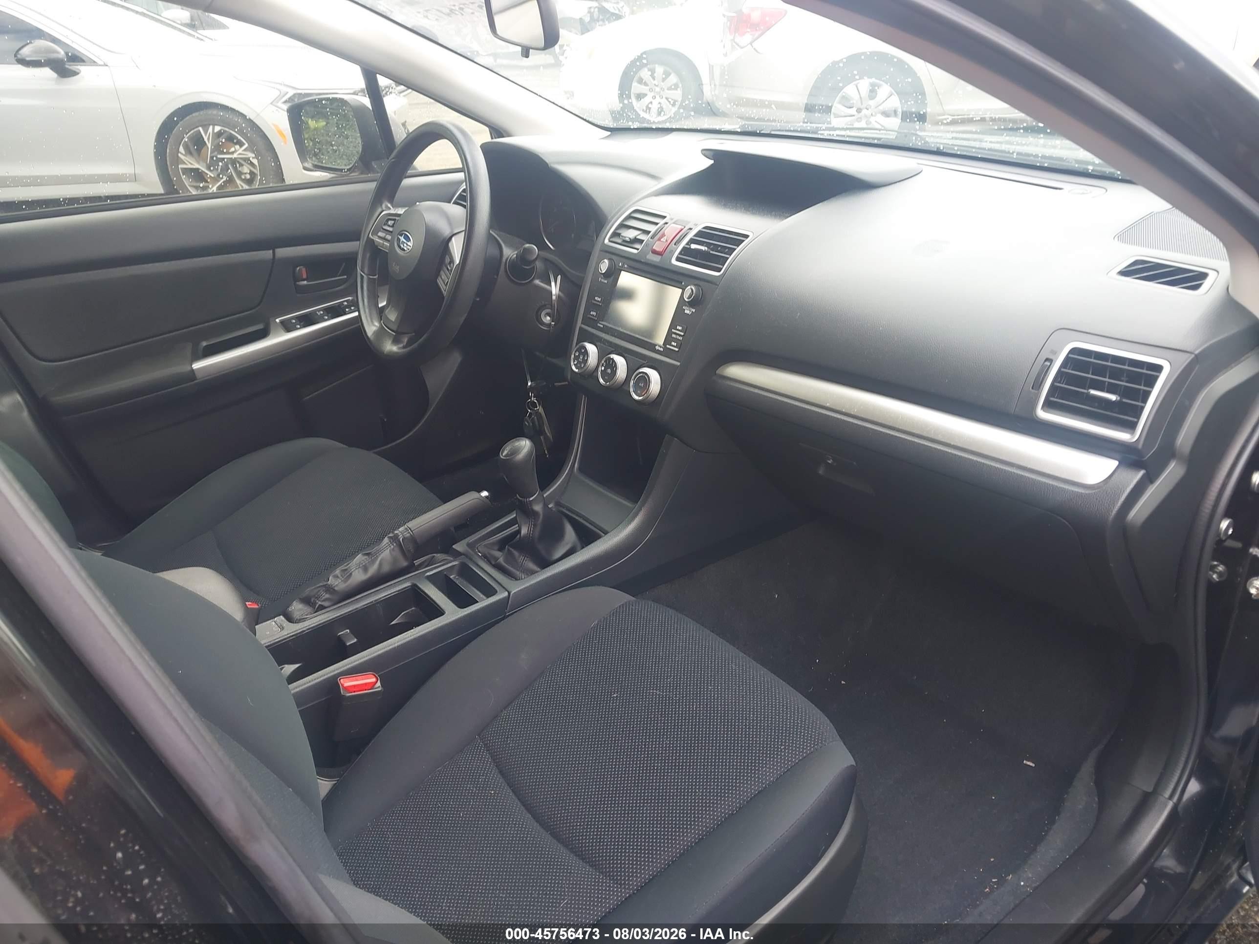 2015 Subaru Impreza 2.0i Black vin: JF1GPAA60FG278048