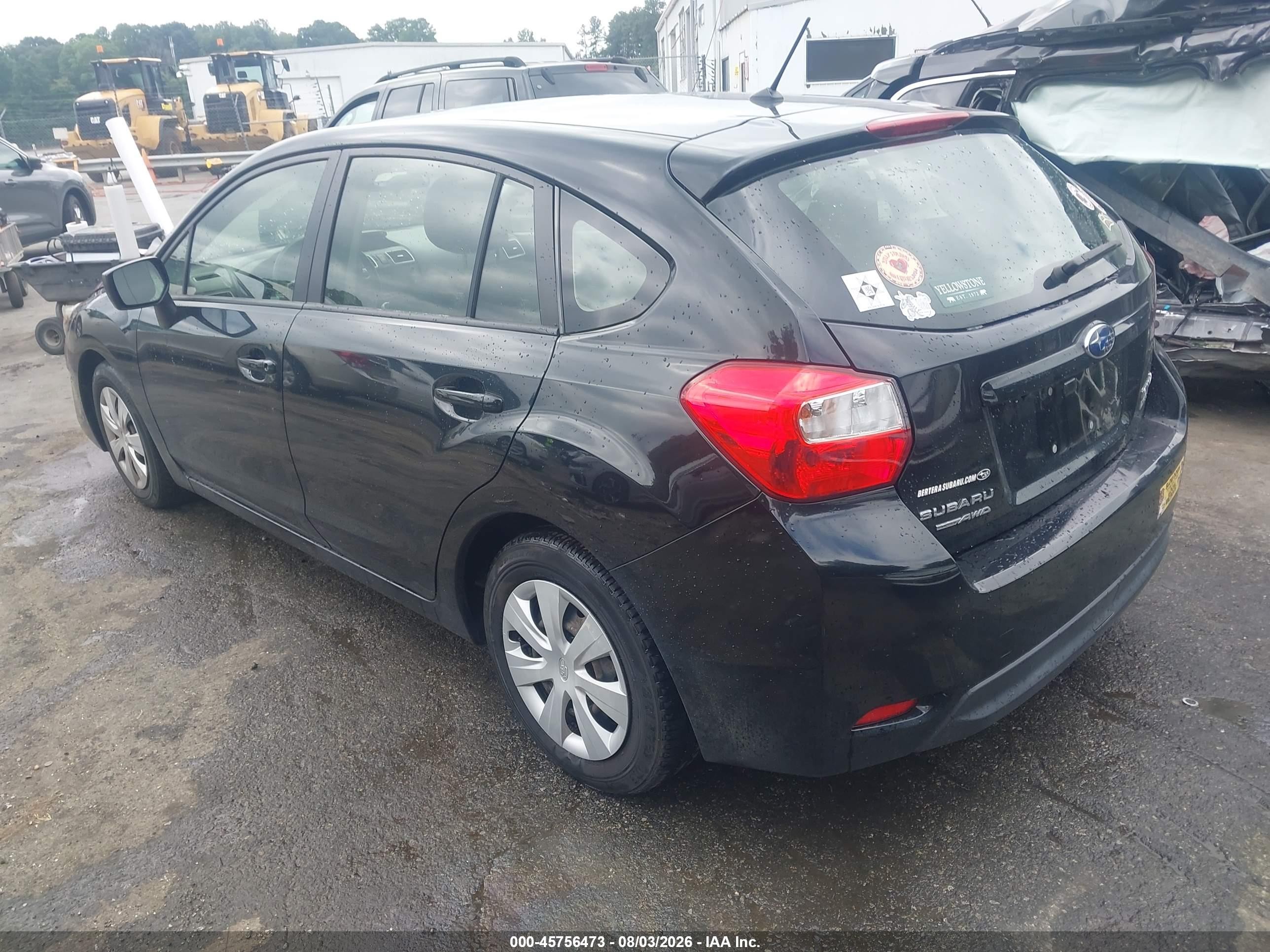 2015 Subaru Impreza 2.0i Black vin: JF1GPAA60FG278048