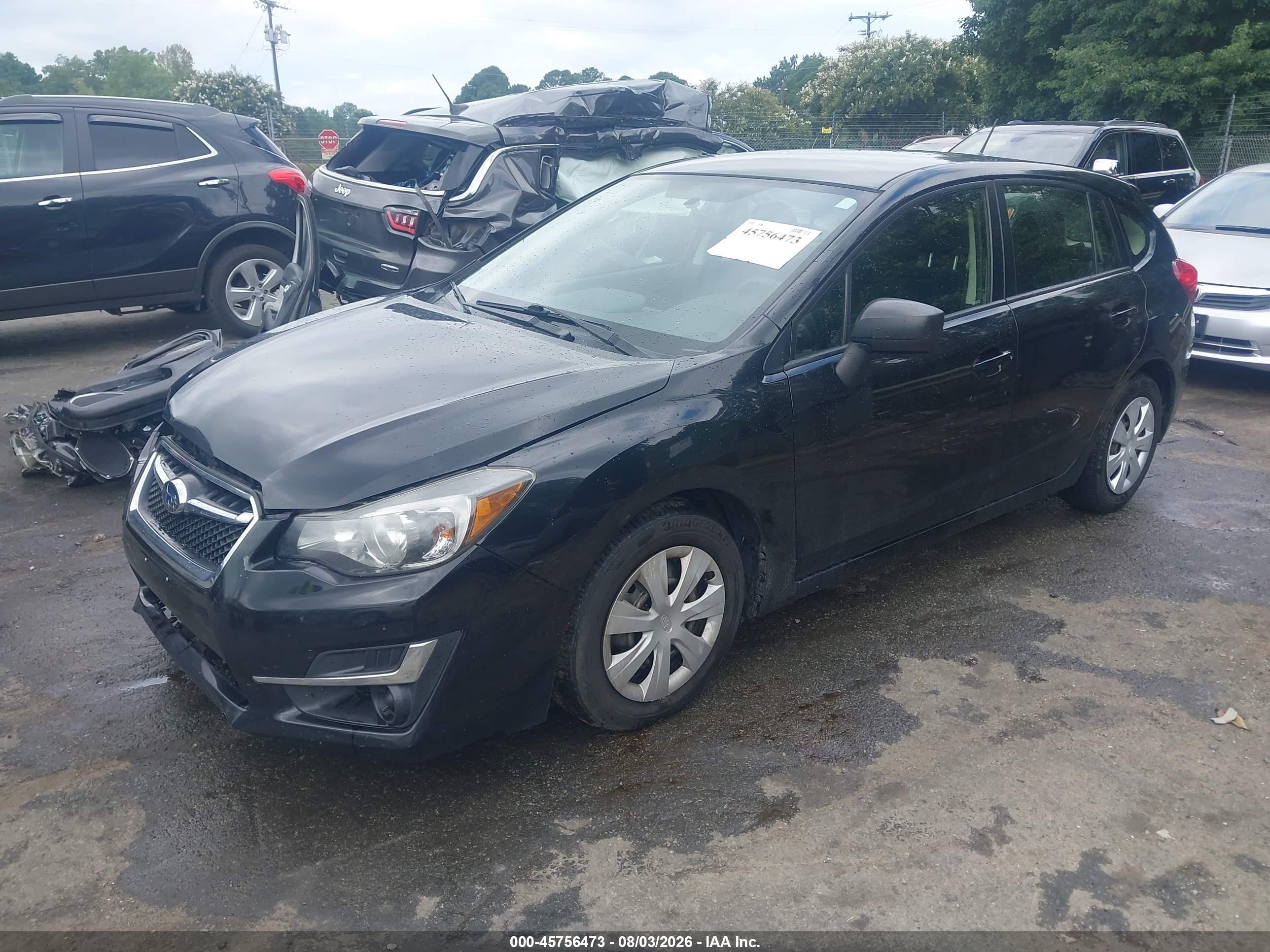 2015 Subaru Impreza 2.0i Black vin: JF1GPAA60FG278048