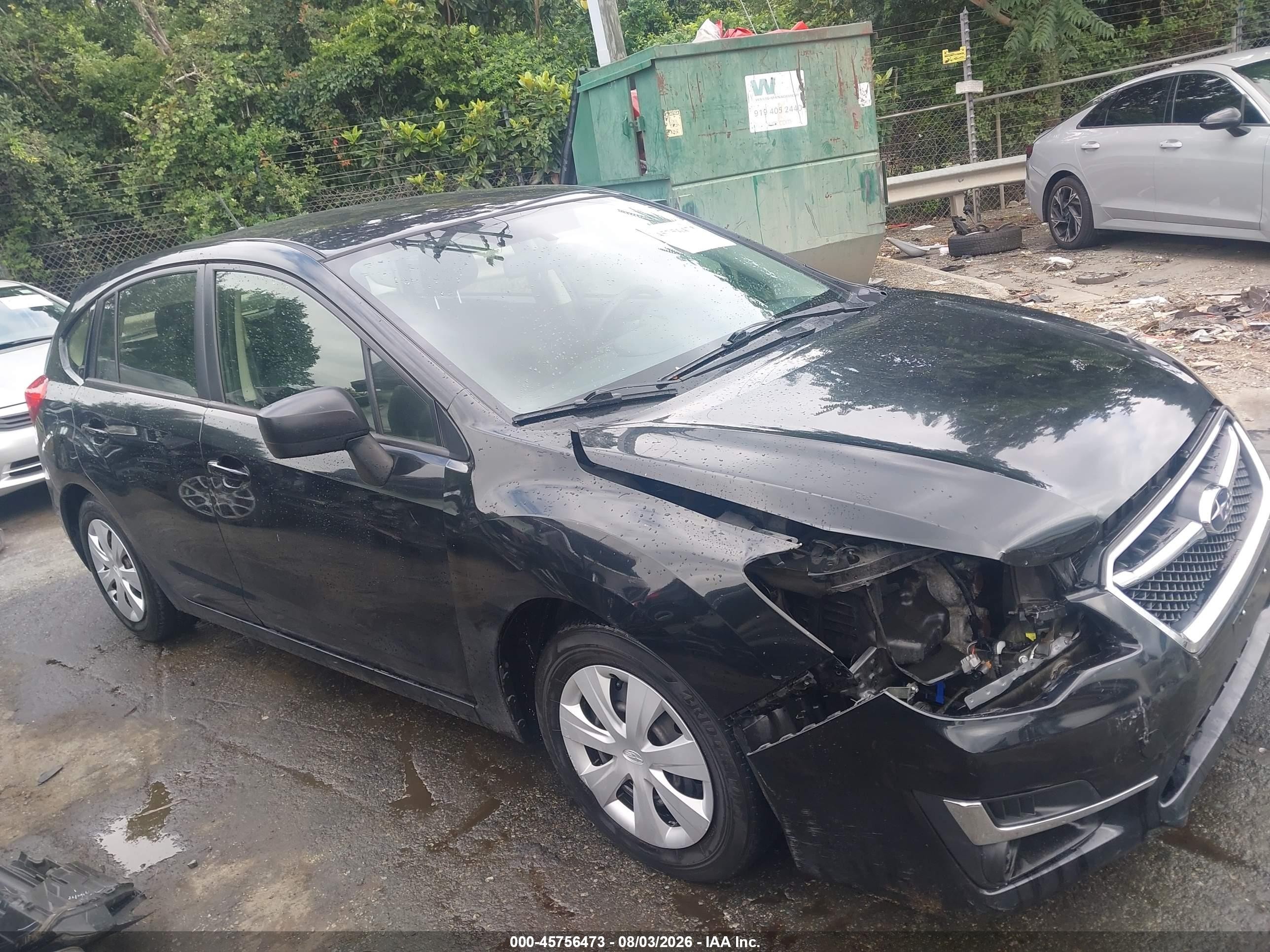 2015 Subaru Impreza 2.0i Black vin: JF1GPAA60FG278048