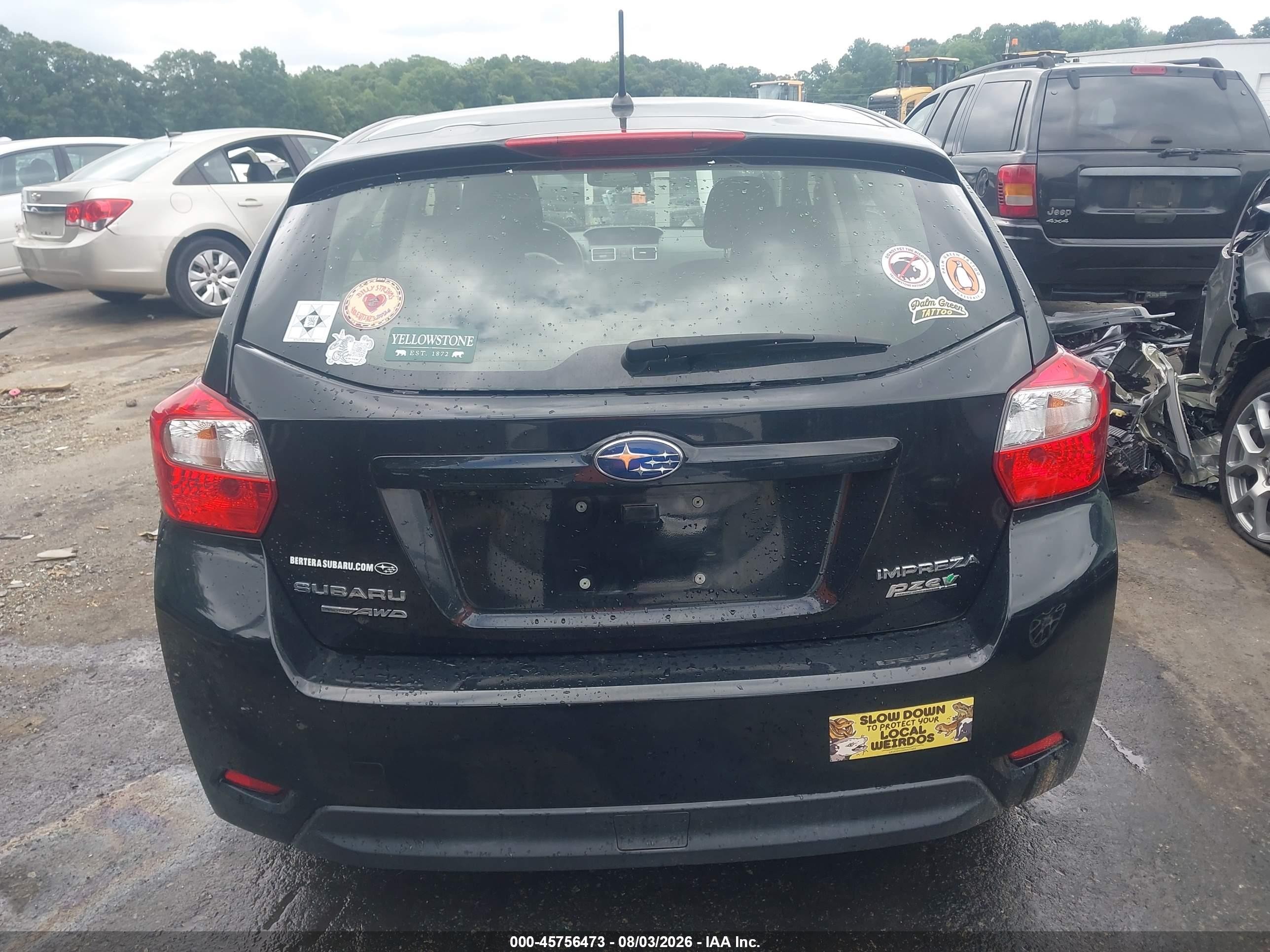 2015 Subaru Impreza 2.0i Black vin: JF1GPAA60FG278048