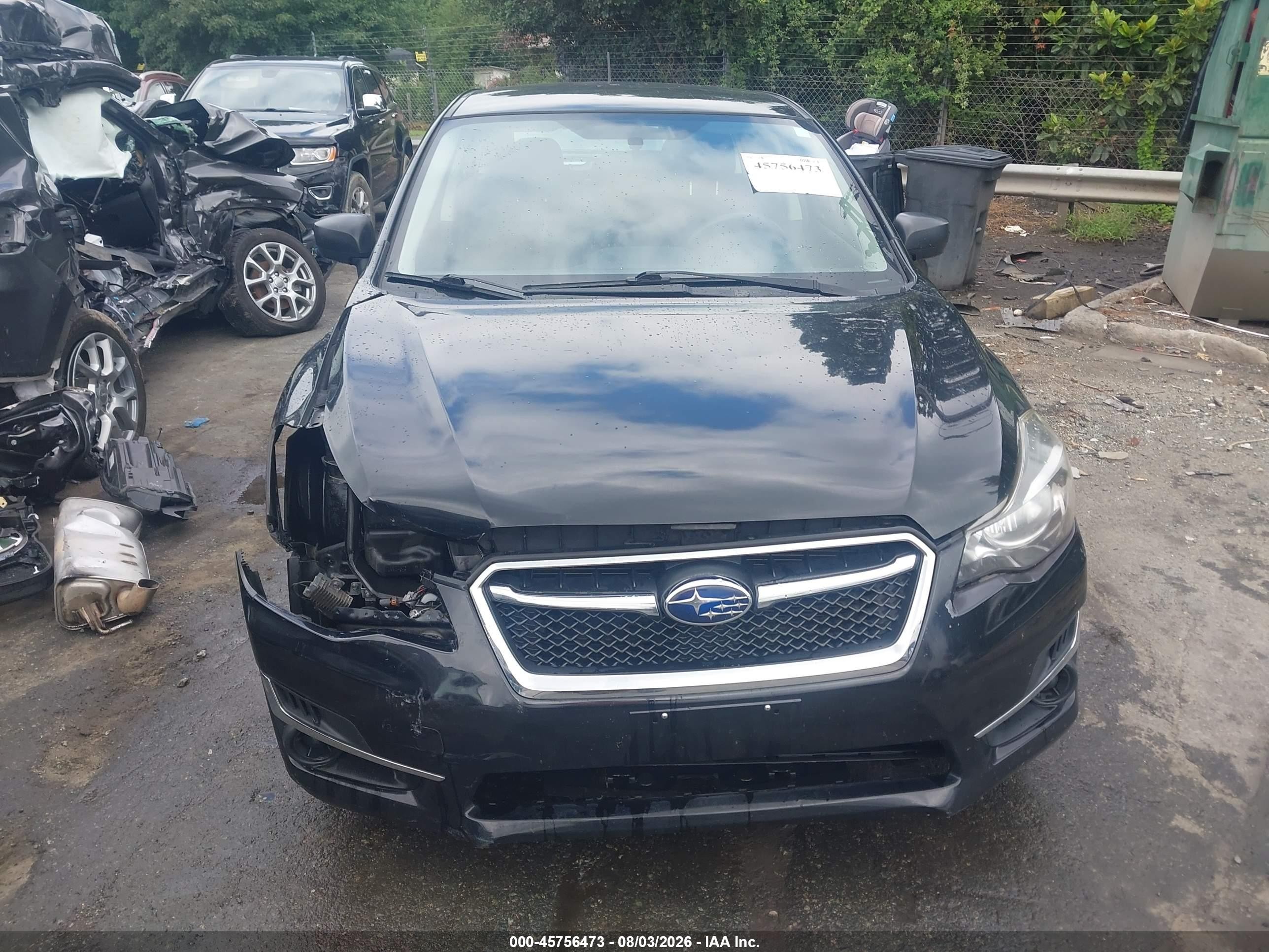 2015 Subaru Impreza 2.0i Black vin: JF1GPAA60FG278048