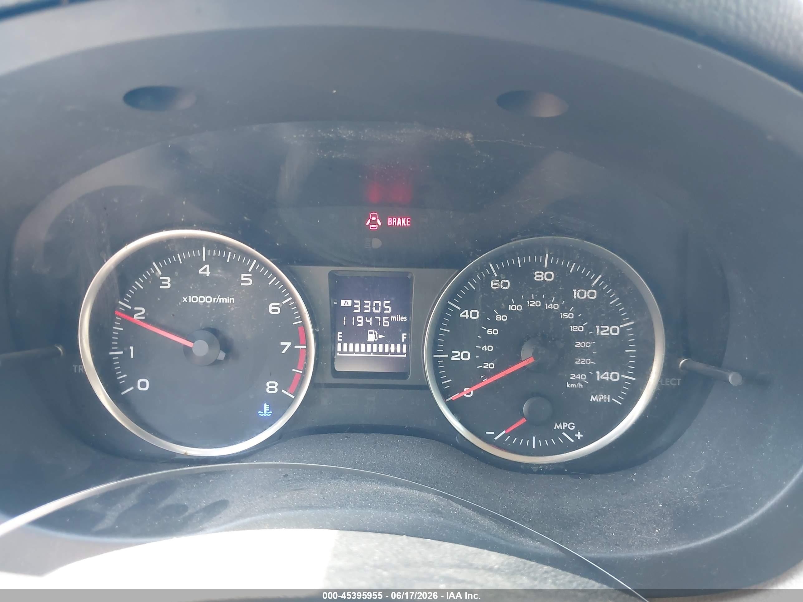2015 Subaru Impreza 2.0i Серый vin: JF1GPAA60FG304955